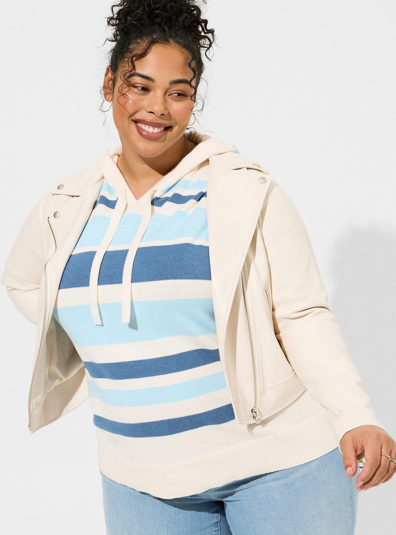 Plus Size - Faux Leather Asymmetrical Moto Jacket - Torrid