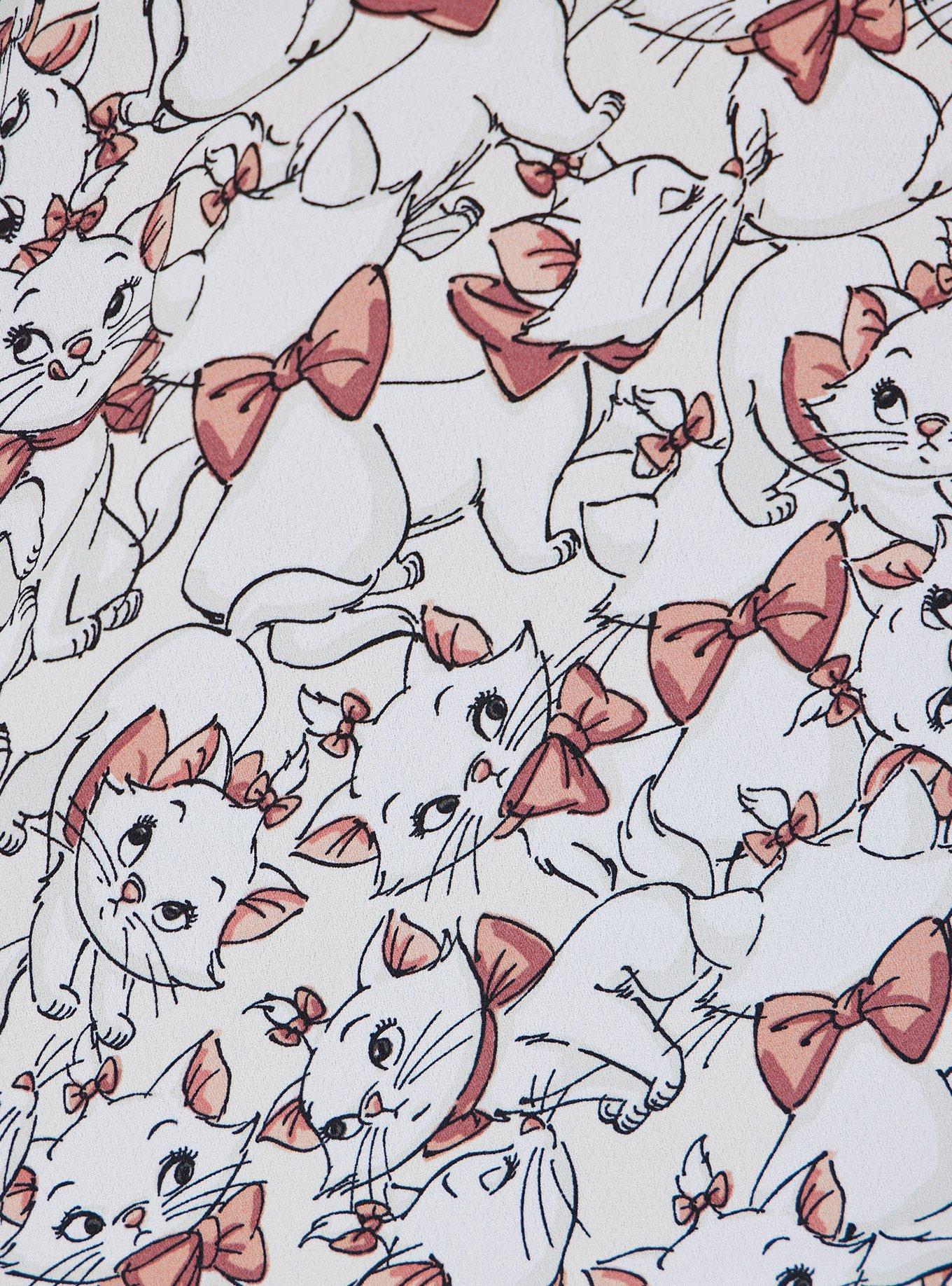 Plus Size Harper Pullover Blouse - Disney Aristocats Georgette Marie White, MULTI, alternate