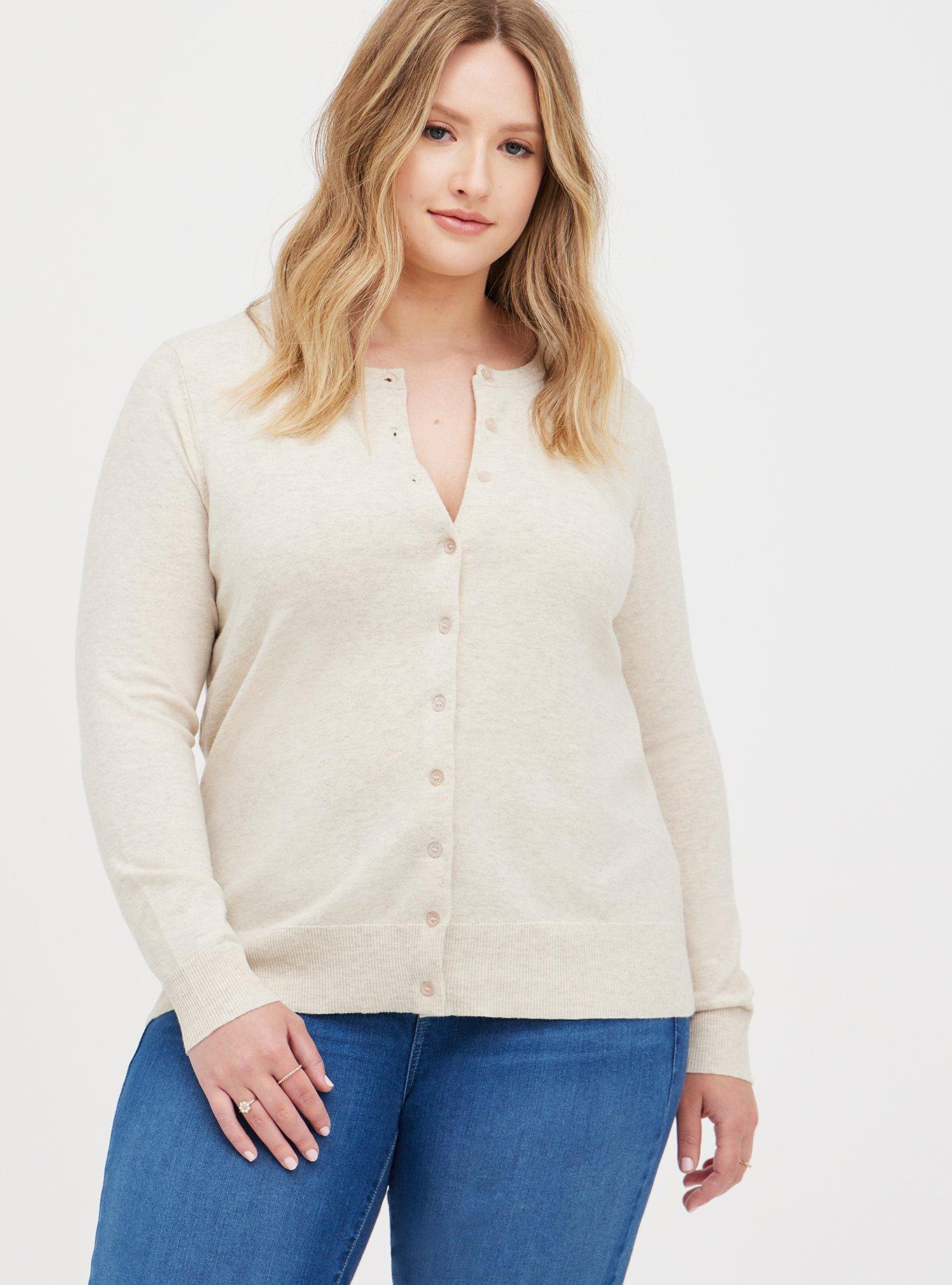 Everyday Plush Classic Cardigan Sweater, , hi-res