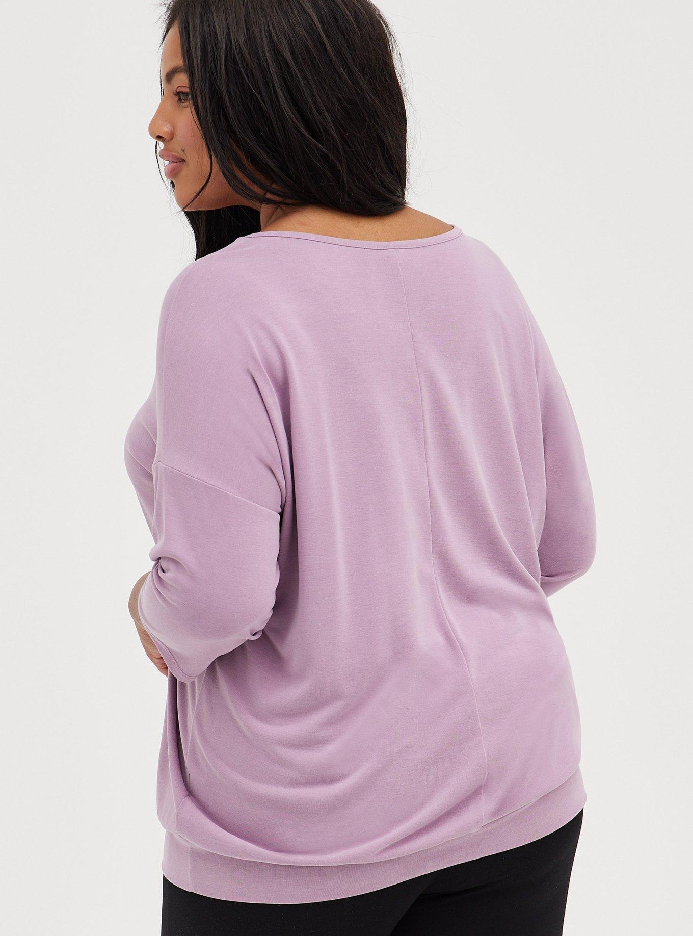 Plus Size - Knit Cupro Dolman Tee - Torrid