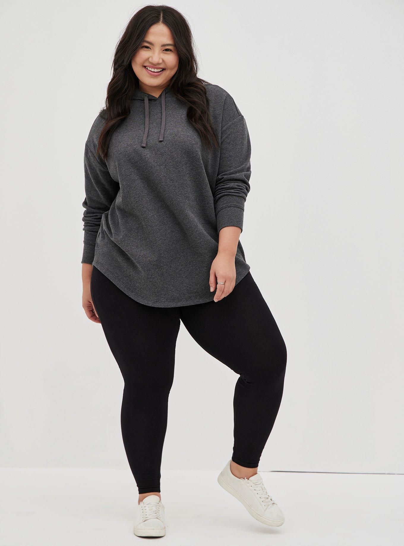 Relaxed Fit Cozy Fleece Drop Shoulder Hoodie