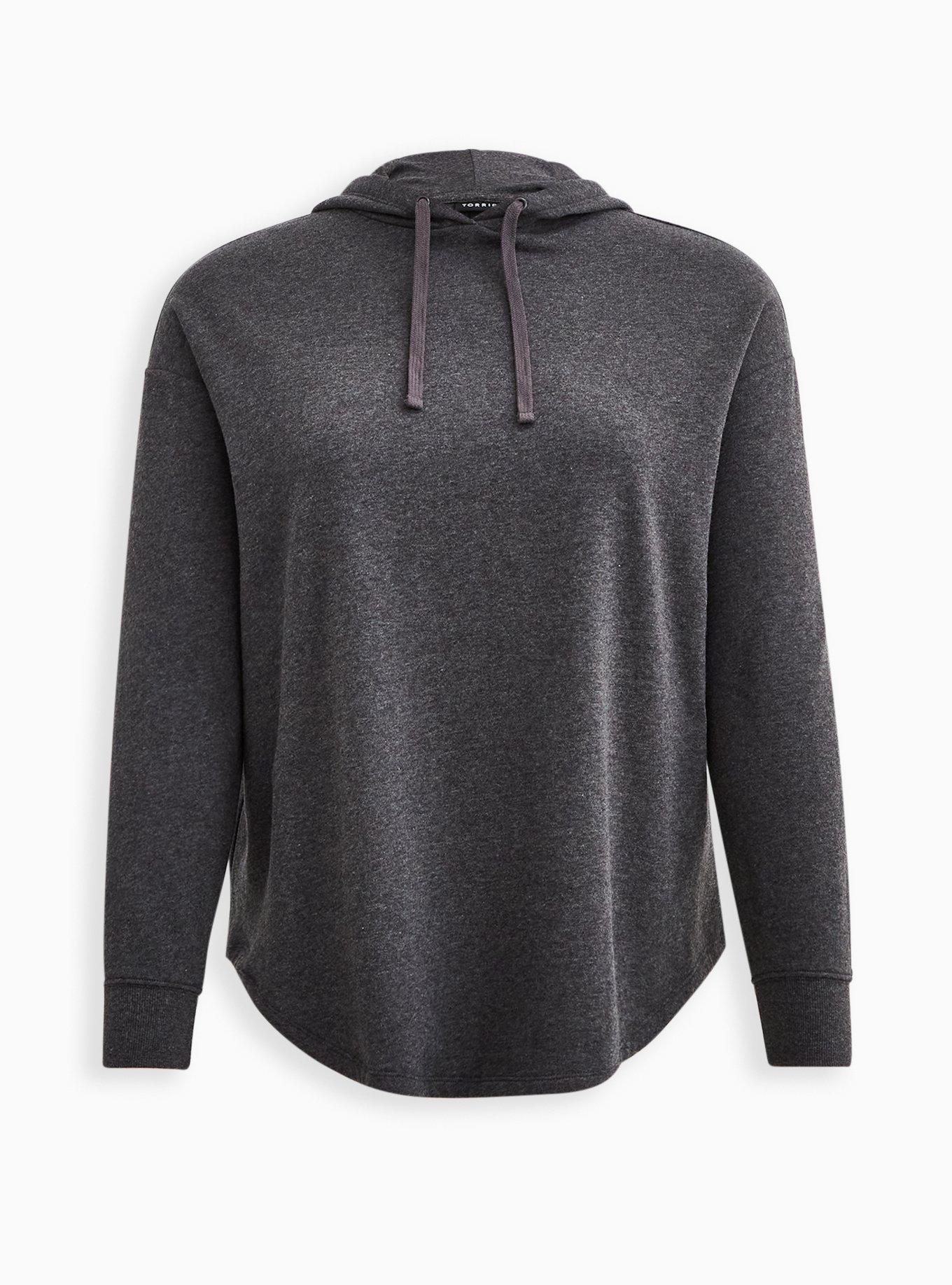 Relaxed Fit Cozy Fleece Drop Shoulder Hoodie