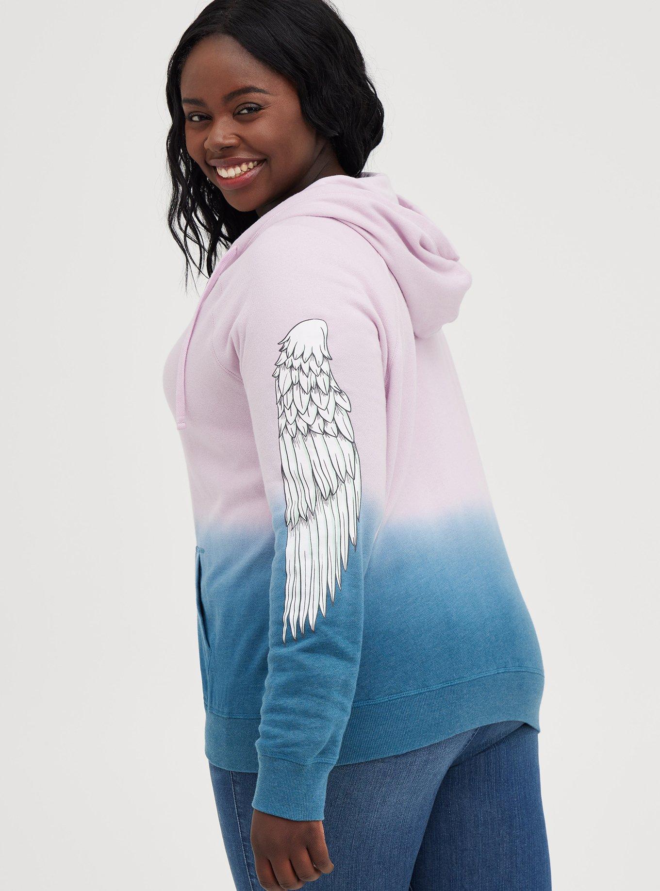 Angel wing sale hoodie plus size