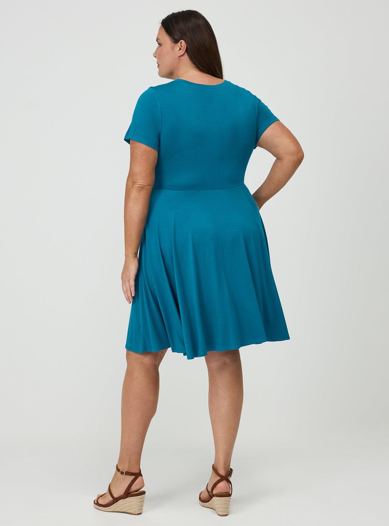 Skater Mini Dress, OCEAN DEPTHS, alternate