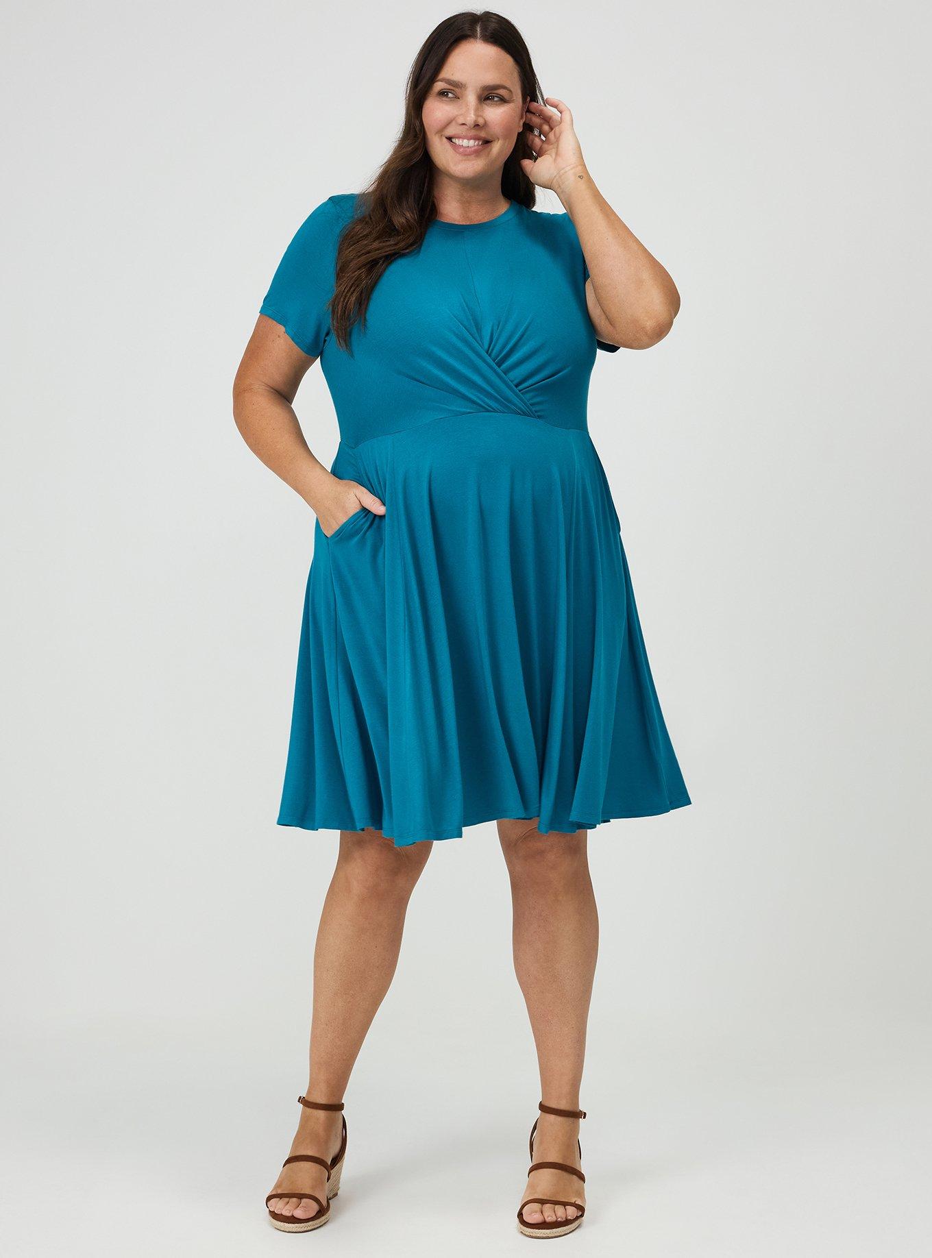 Skater Mini Dress, OCEAN DEPTHS, alternate