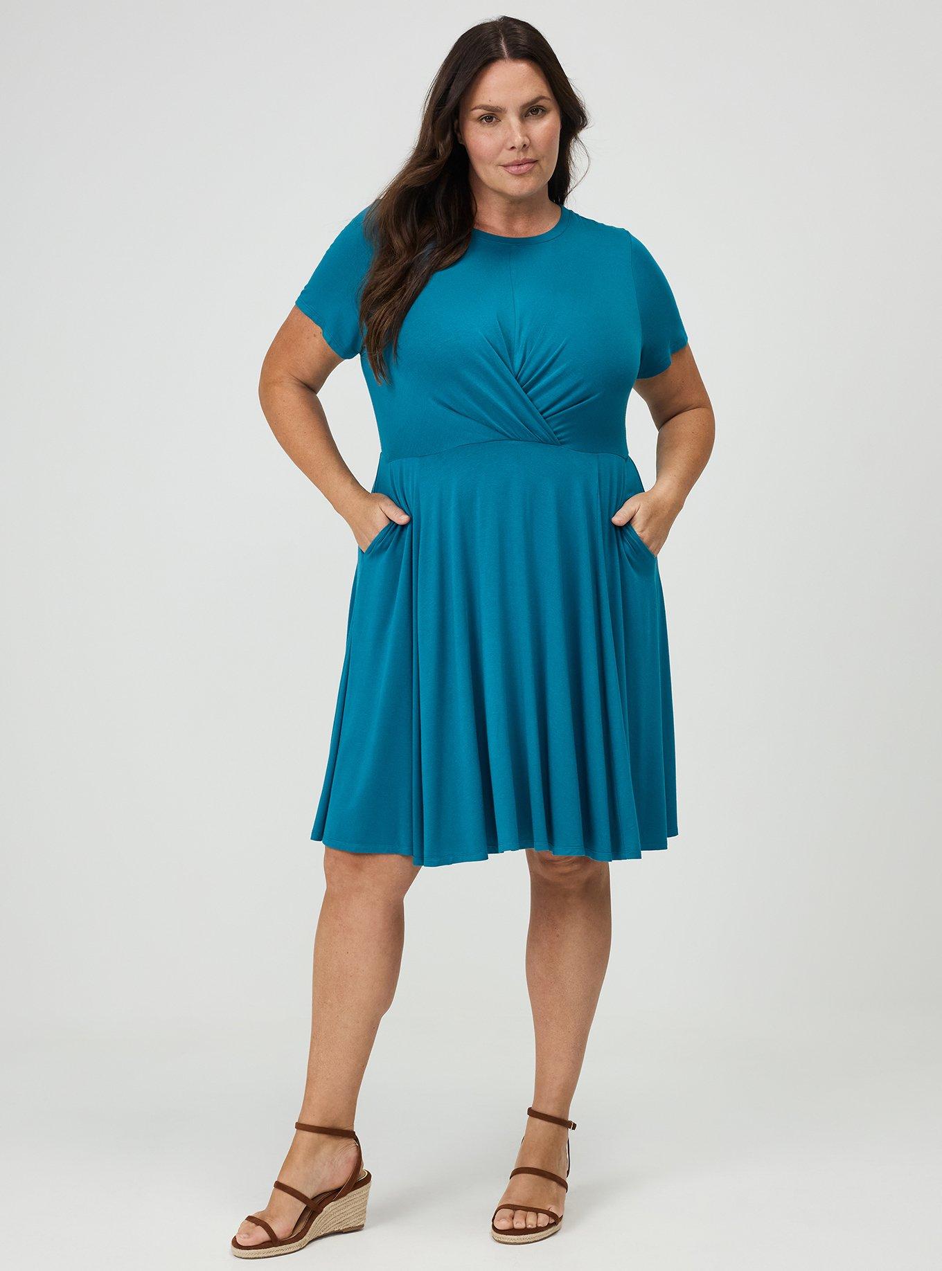 Plus Size - Skater Mini Dress - Torrid