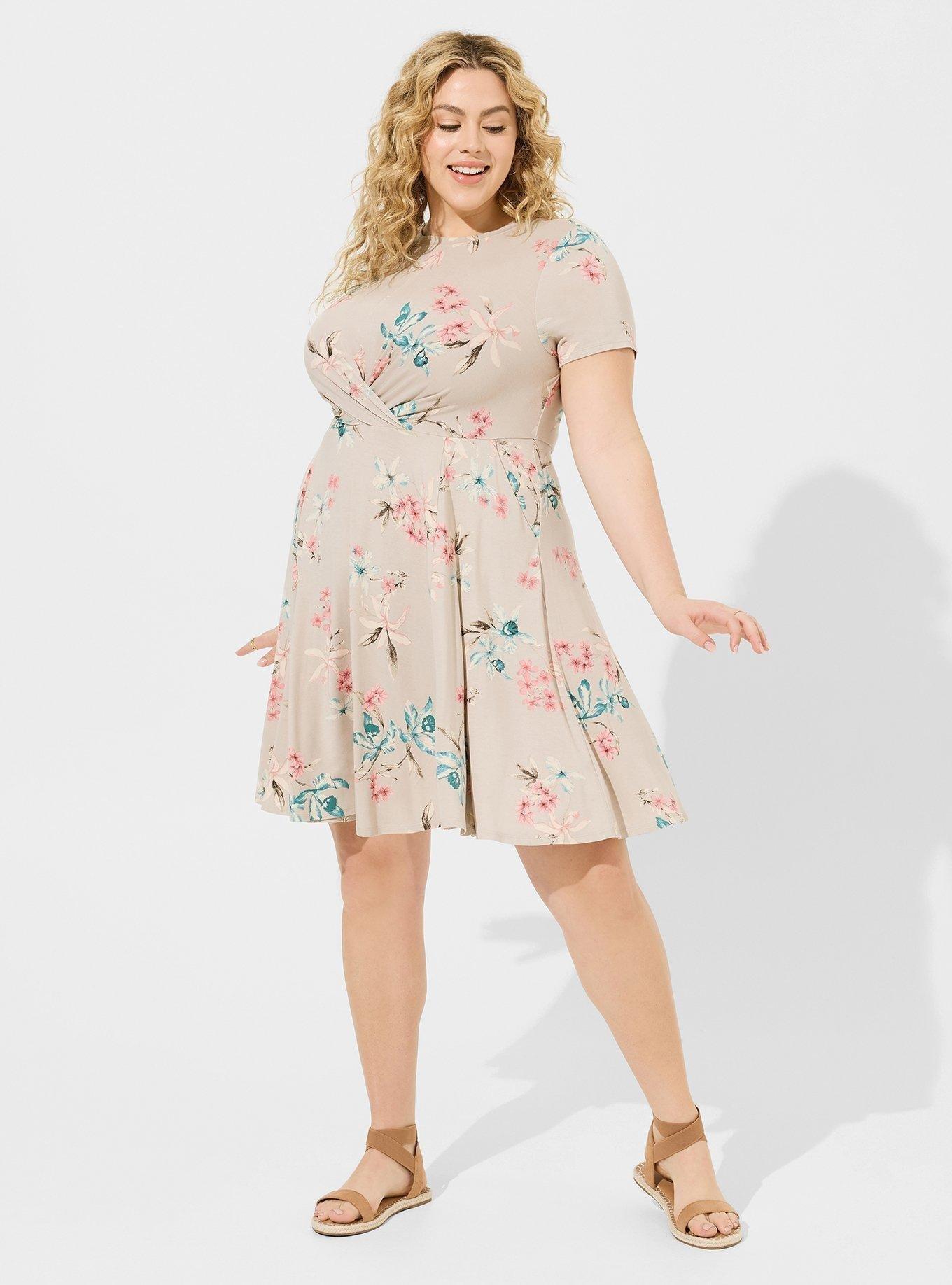 Plus Size - Skater Mini Dress - Torrid