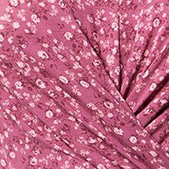 Skater Mini Dress, PAINTED DITSY FLORAL PLUM, swatch