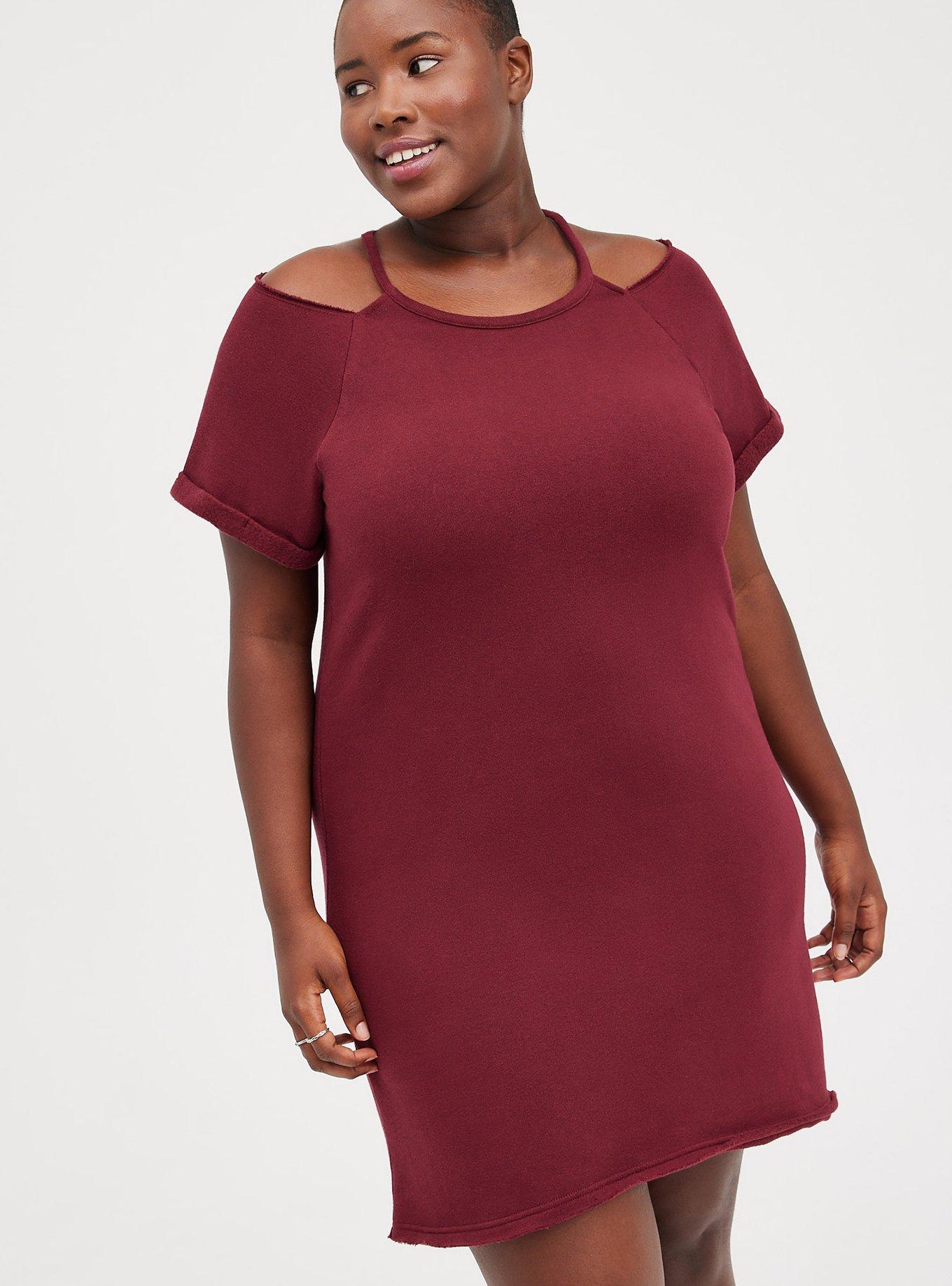 Torrid cold shoulder store dress