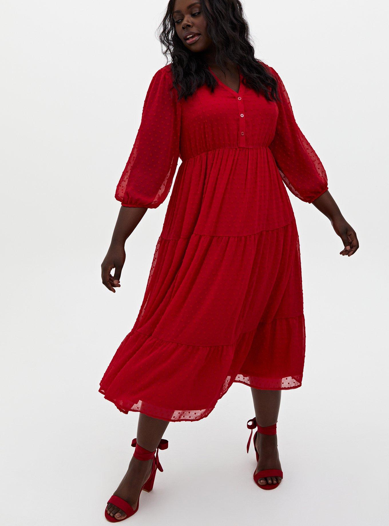 Plus Size - Maxi Jersey Shirred Dress - Torrid