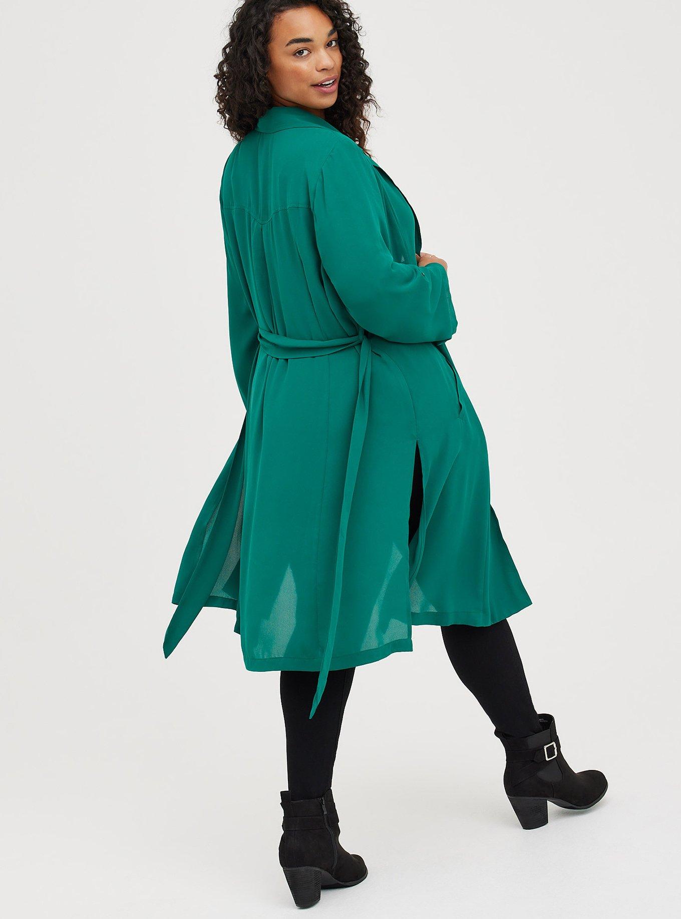 Chiffon trench sale