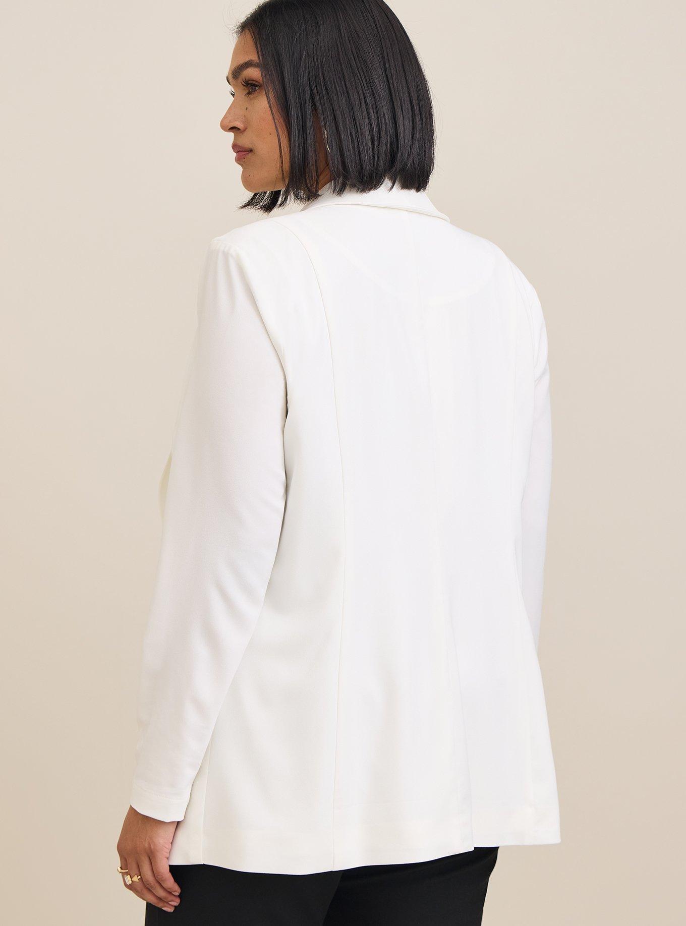 Plus Size - Studio Crepe Classic Shawl Collar Blazer - Torrid