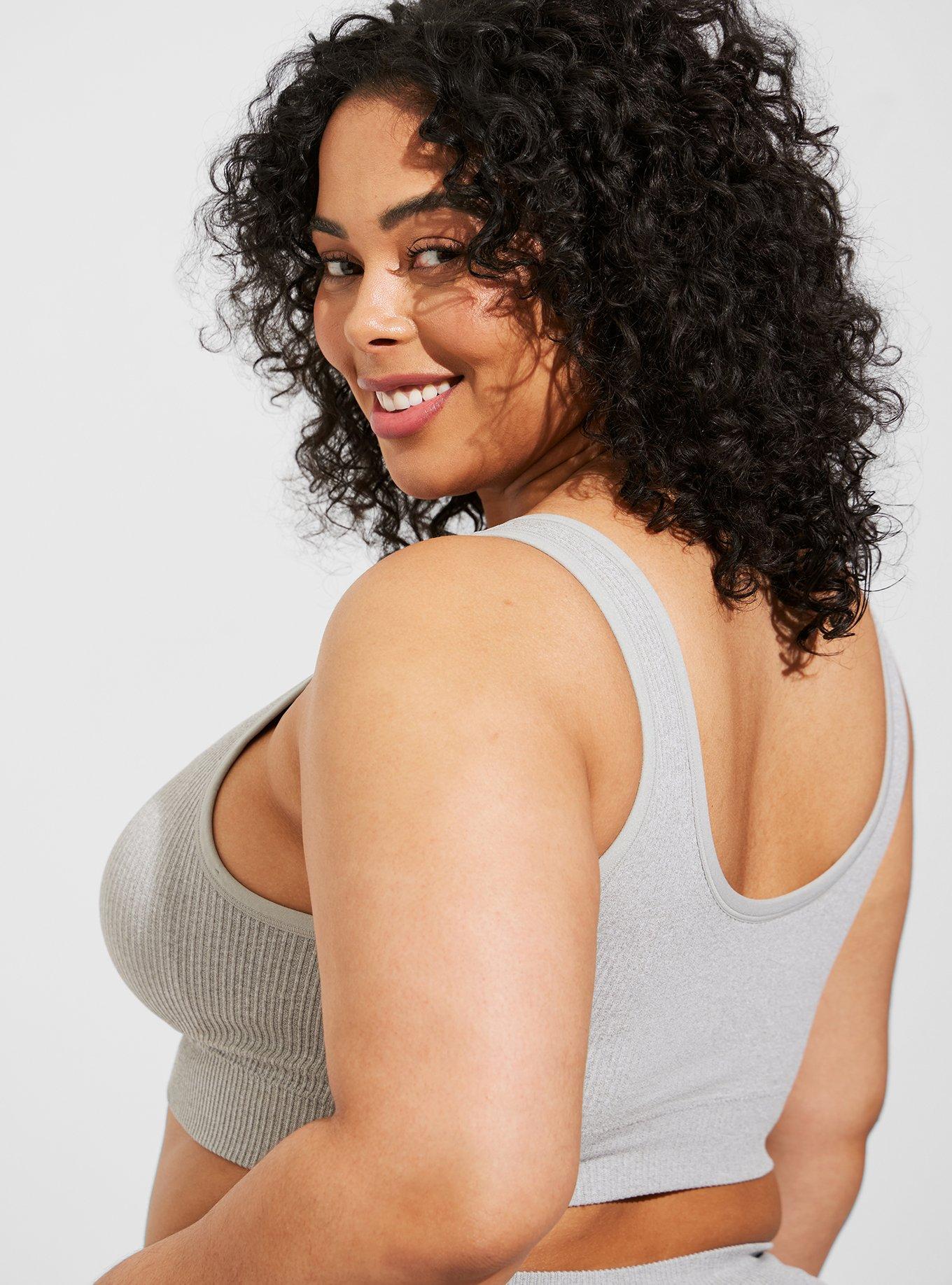 Scoop Neck Ribbed Seamless Bralette