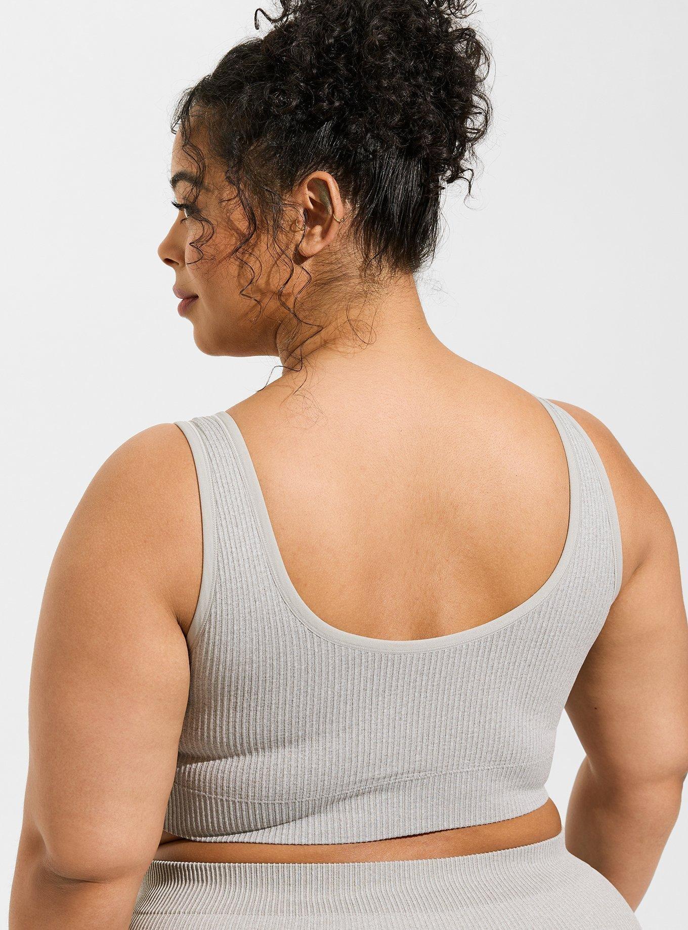 Scoop Neck Ribbed Seamless Bralette