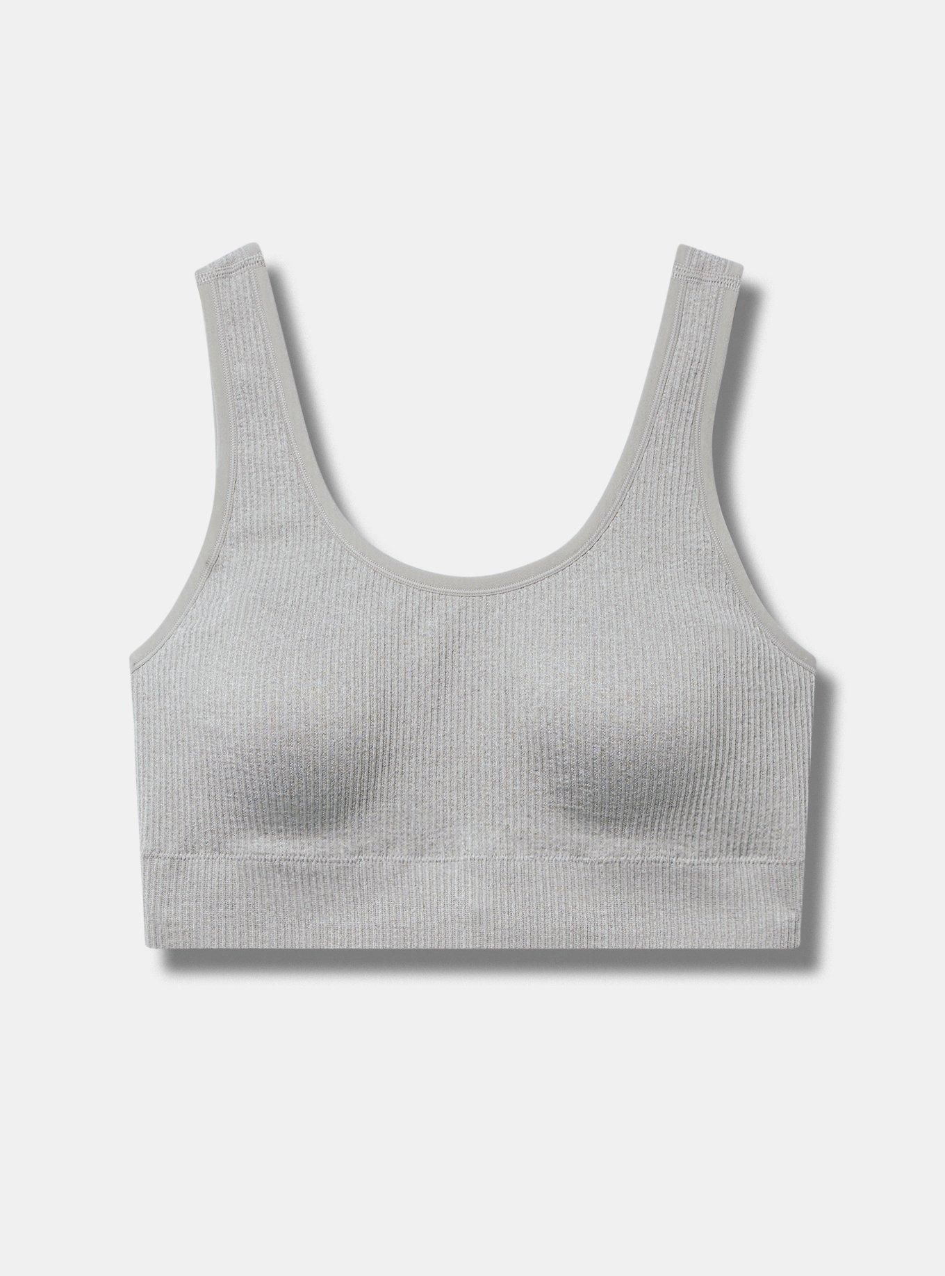 Scoop Neck Ribbed Seamless Bralette