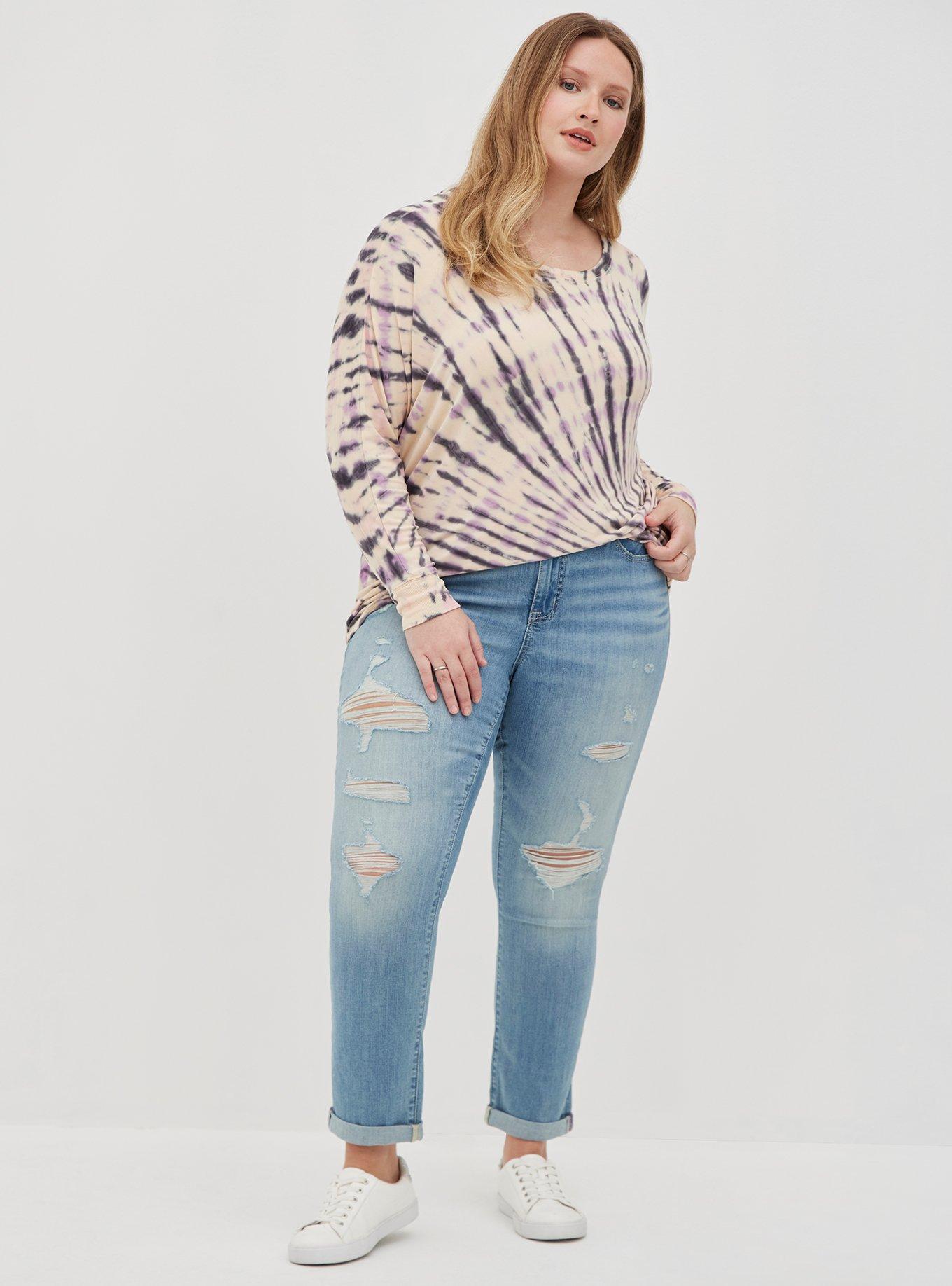 Plus Size - Relaxed Super Soft Crew Neck Dolman Tee - Torrid