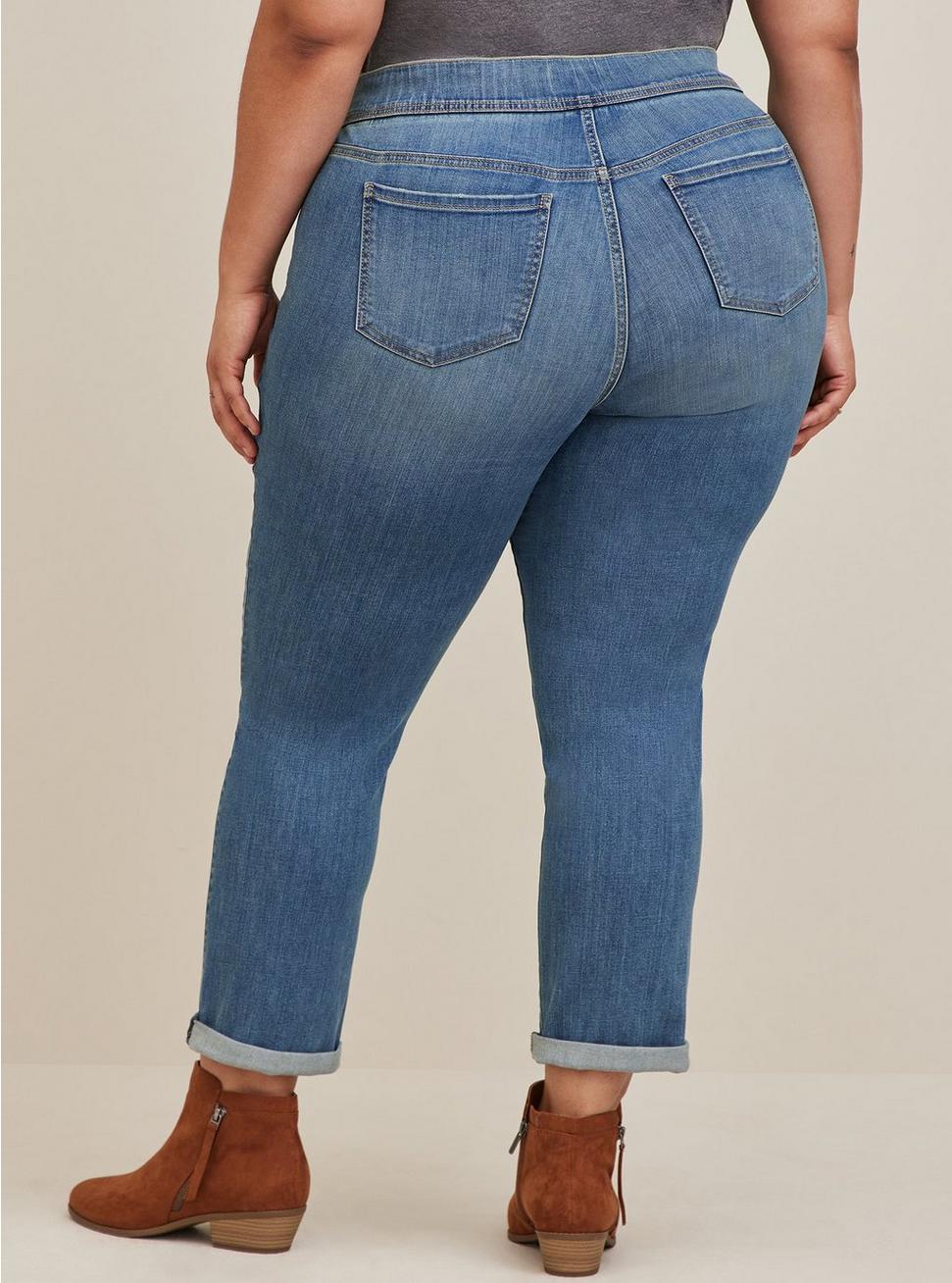 Lean Jean Straight Super Soft High-Rise Jean, MARITIME, alternate