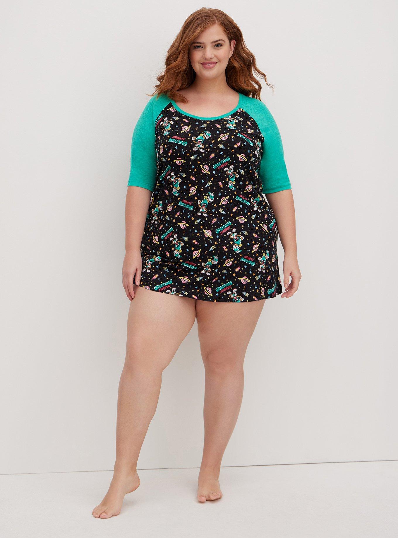Plus Size Raglan Sleep Tunic Warner Looney Tunes Marvin