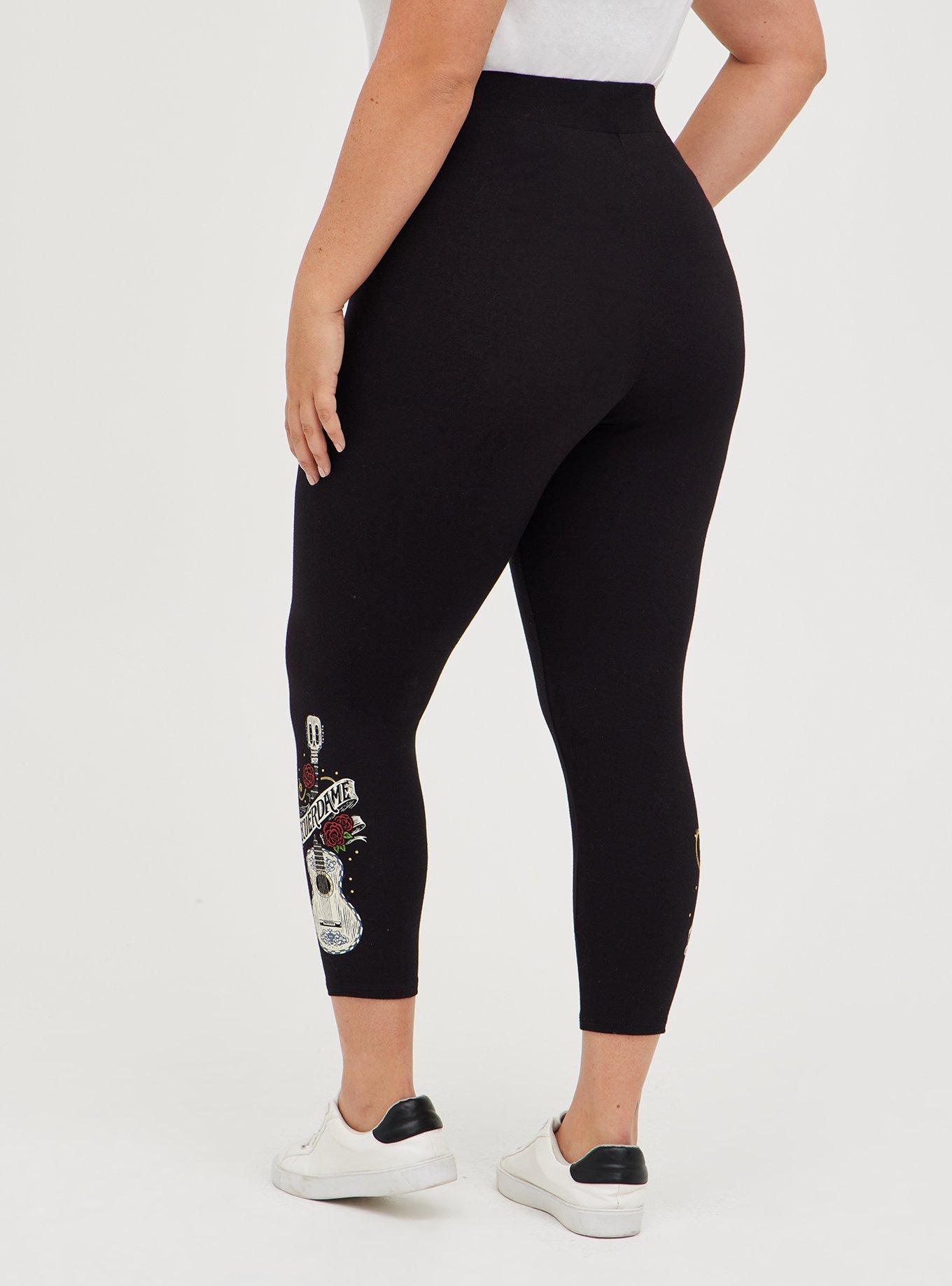 Crop Legging - Disney Coco Miguel Guitar, DEEP BLACK, alternate