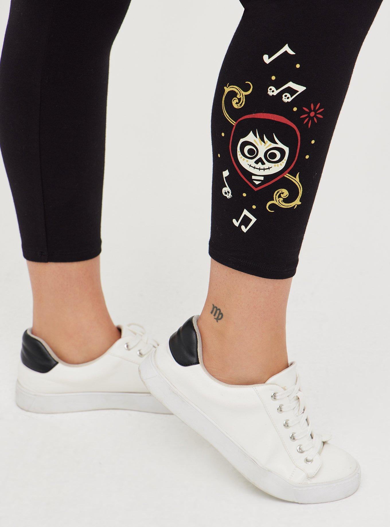 Crop Legging - Disney Coco Miguel Guitar, DEEP BLACK, alternate