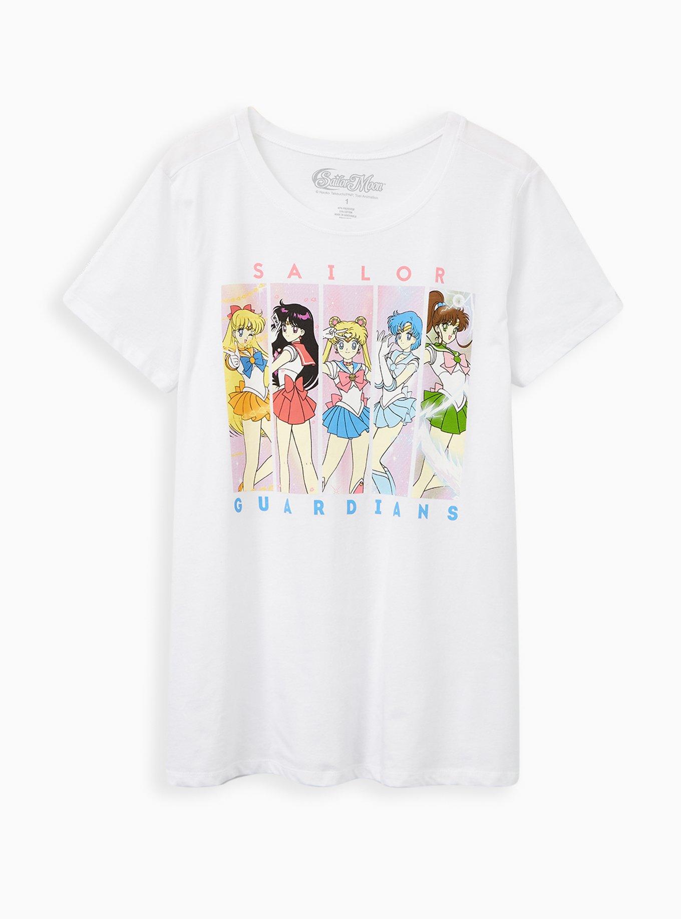 Slim Fit Crew Tee - Signature Jersey Sailor Moon White, , hi-res