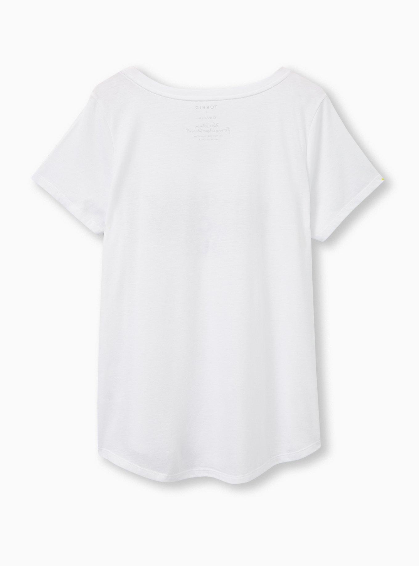 Plus Size Girlfriend Tee - Signature Jersey Mentally Checked Out White, BRIGHT WHITE, alternate