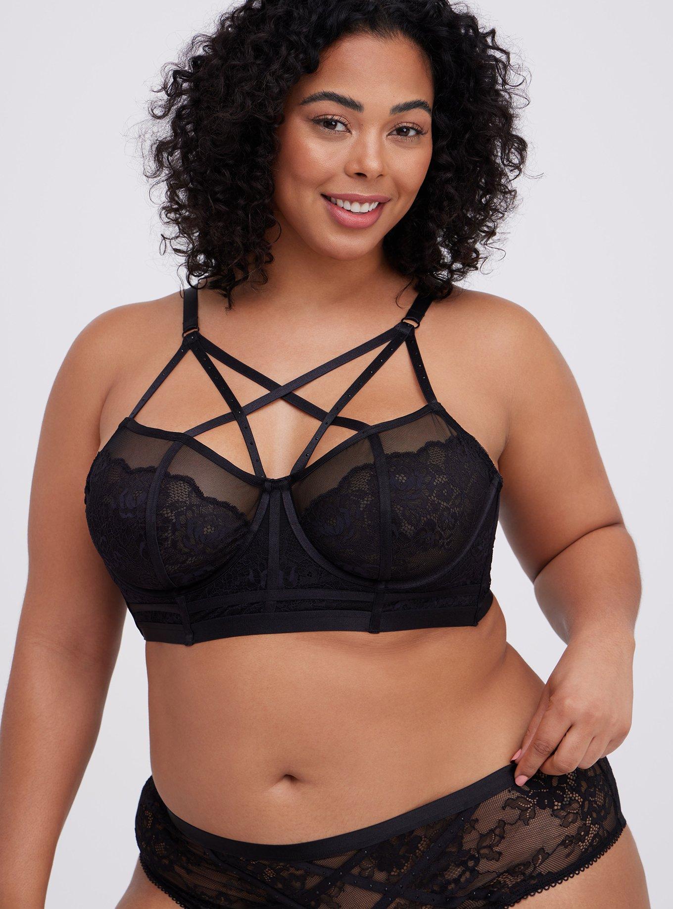 TORRID Strappy Studded Lace Underwire Bra