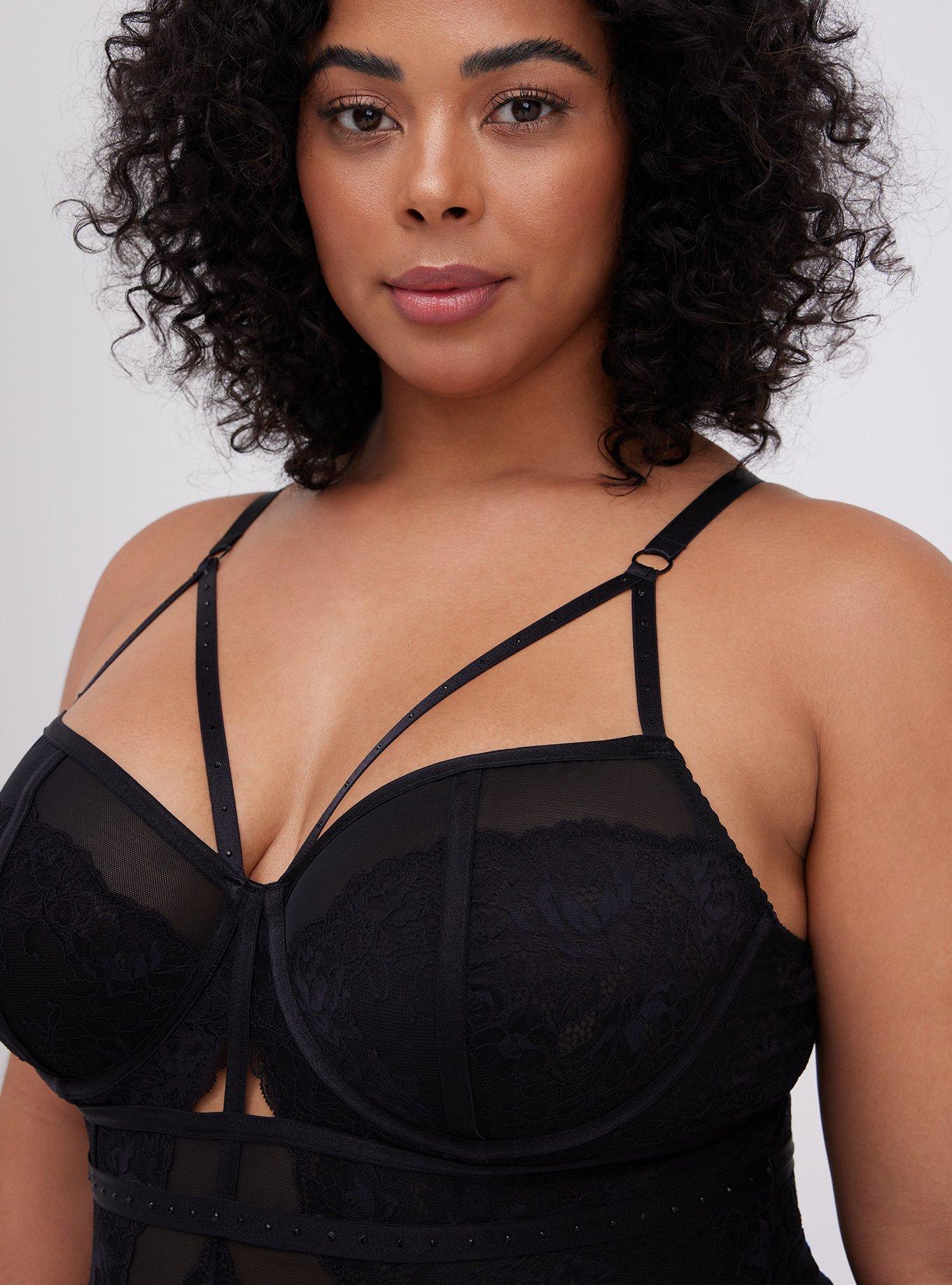 TORRID Strappy Studded Lace Wire-Free Bralette