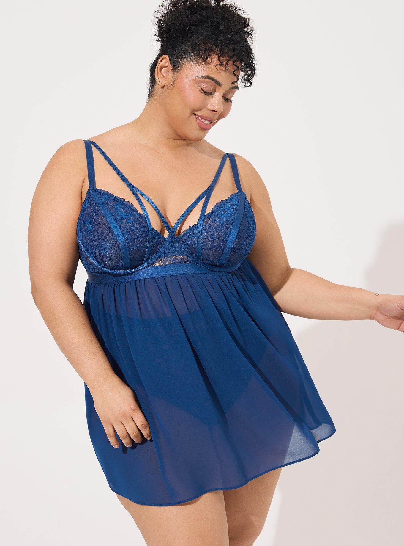 Strap Bliss Underwire Plus Size Babydoll