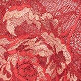 Plus Size Garter - Lace Red & Gold, BIKING RED, swatch
