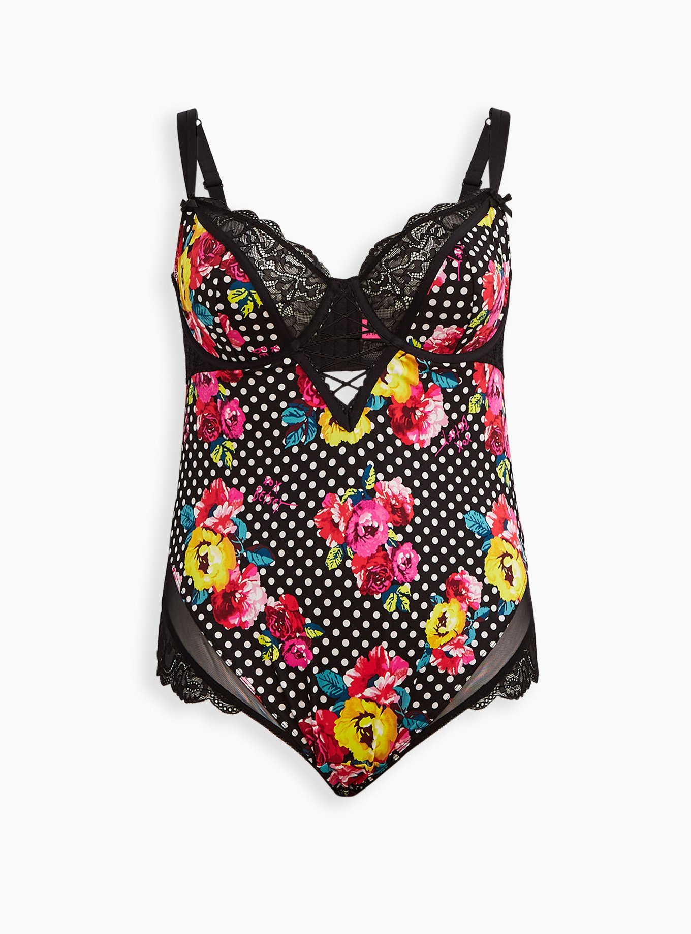 Betsey Johnson Floral and Polka Dot Accessory Set Betsey Johnson Womens Polka Dot Floral Accent Heels Sandal  main image 3
