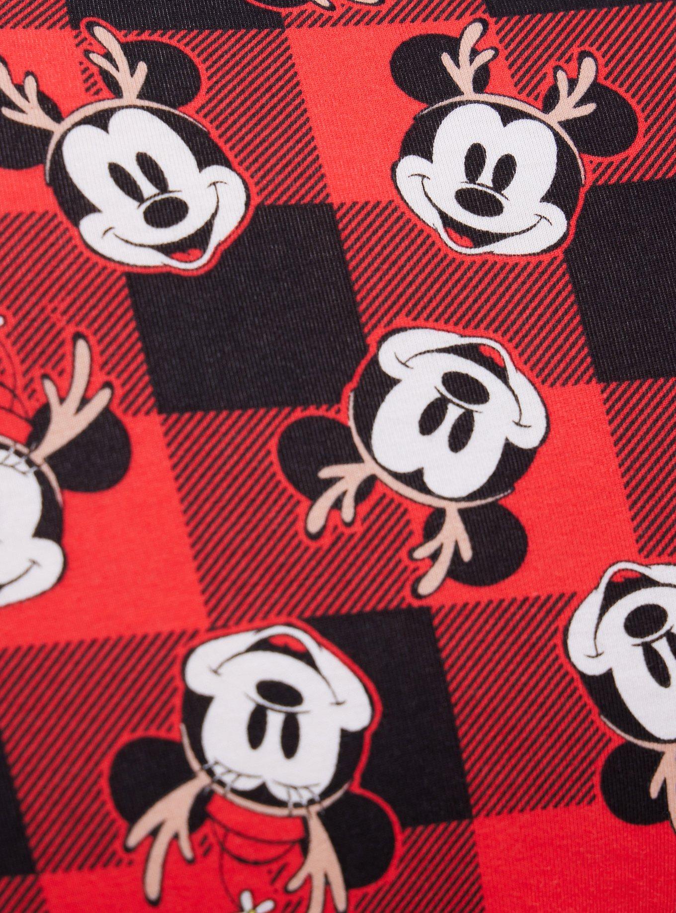 Plus Size Scoop Bralette - Disney Mickey Mouse Buffalo Plaid, MULTI PRINT, alternate