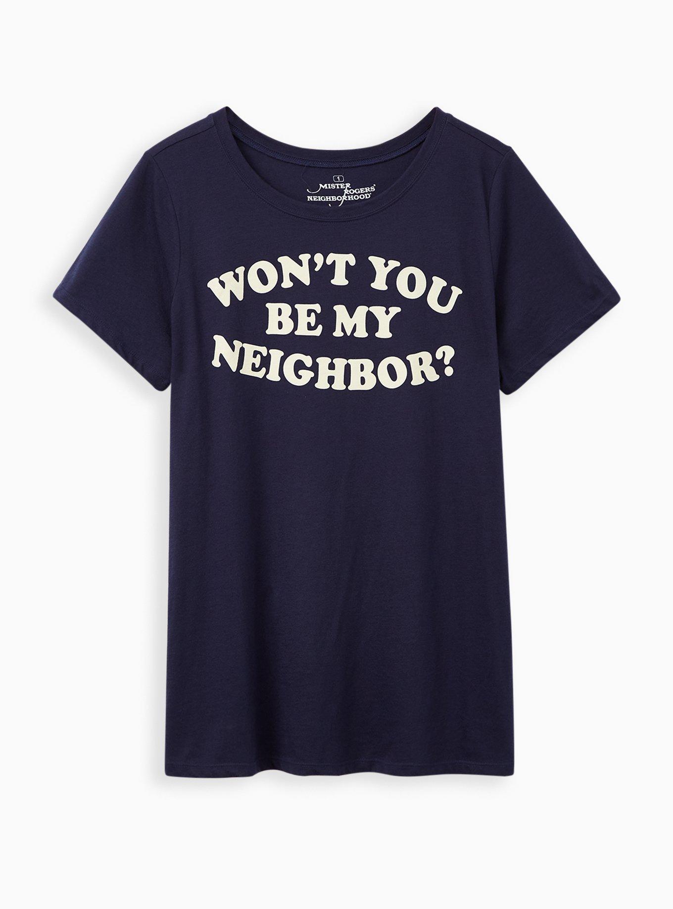 Slim Fit Crew Tee - Signature Jersey Mister Rodgers Navy, , hi-res