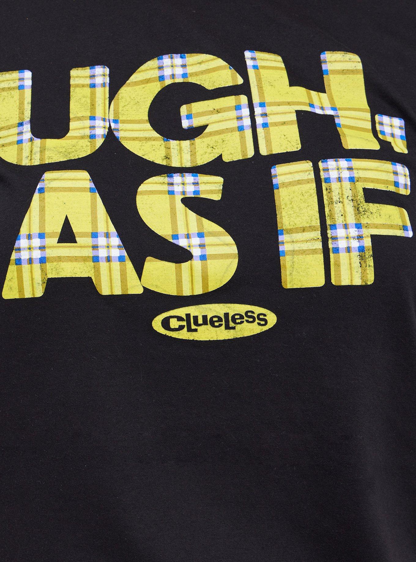 Plus Size Slim Fit Crew Tee - Signature Jersey Clueless As If Black, DEEP BLACK, alternate