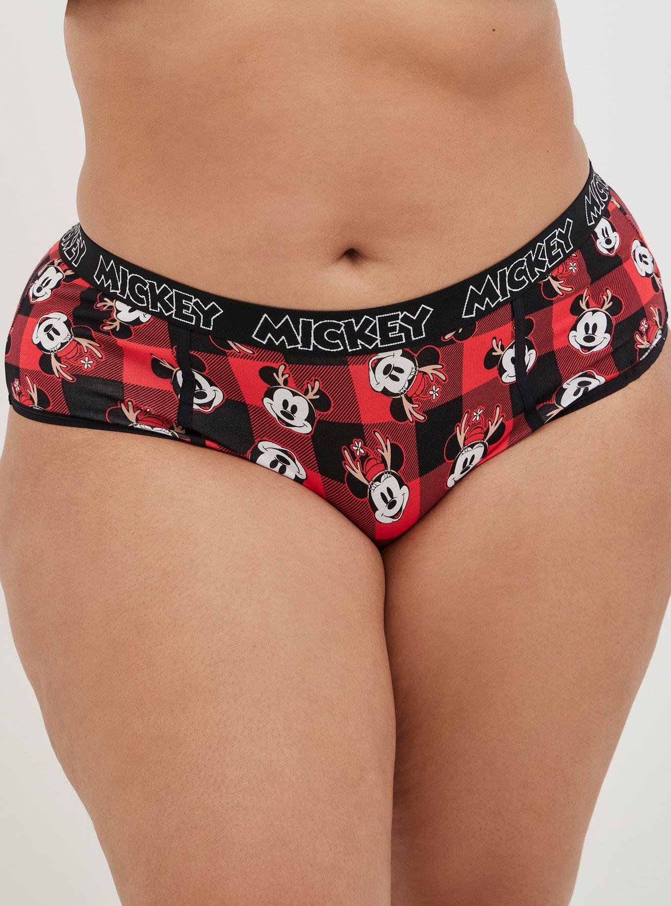 NWT TORRID Cheeky Pantie Underwear Sz 00X-0X-2X-3X-4X Black Silky Lace Red  Plaid