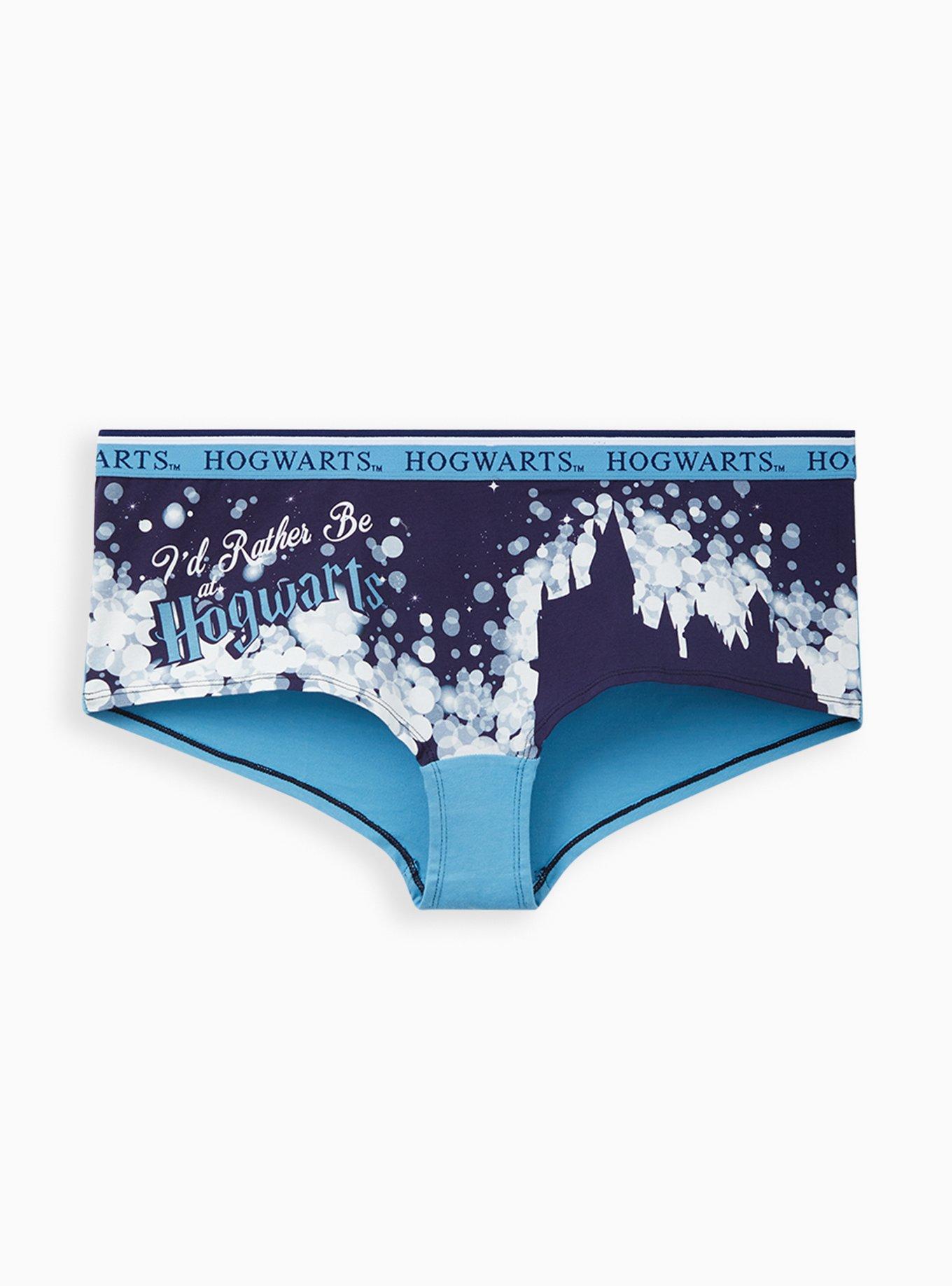 Plus Size - Harry Potter Seamless Boyshort Panty - Cotton Hedwig Navy Blue  - Torrid