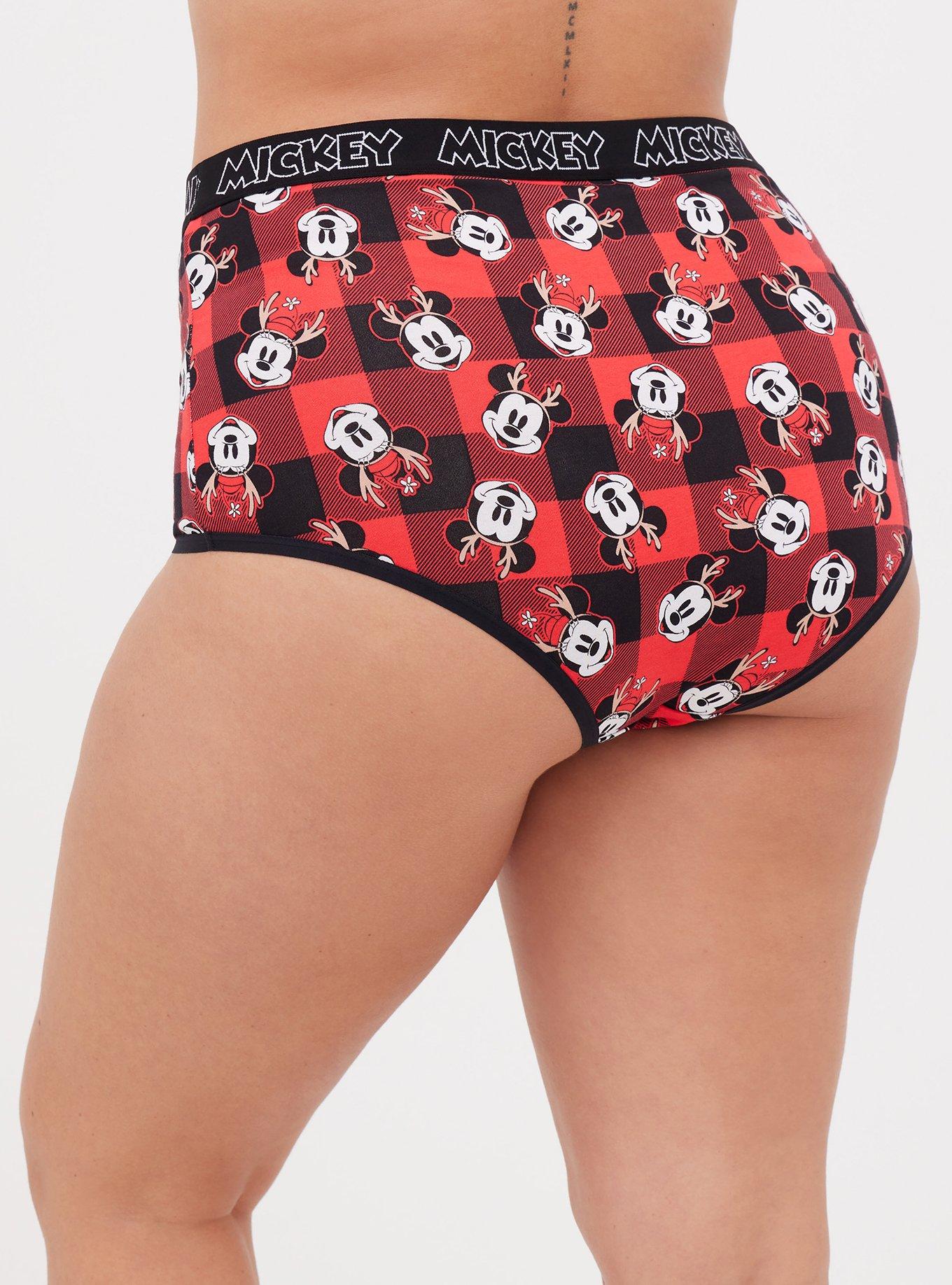 Plus Size - Disney Minnie Mouse Mid Rise Cotton Cheeky Panty - Torrid