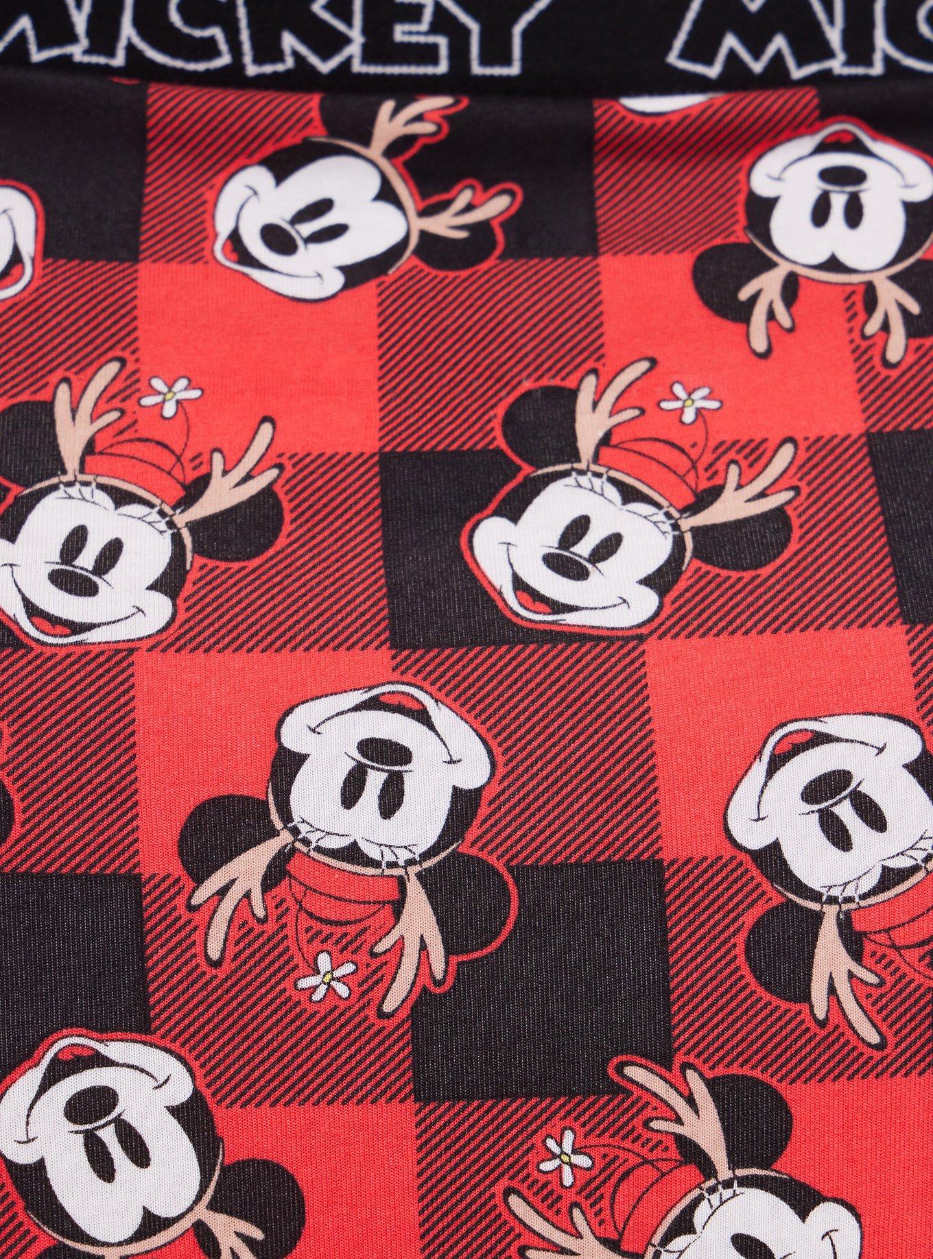 Torrid Disney Mickey Mouse Plaid Red Legging