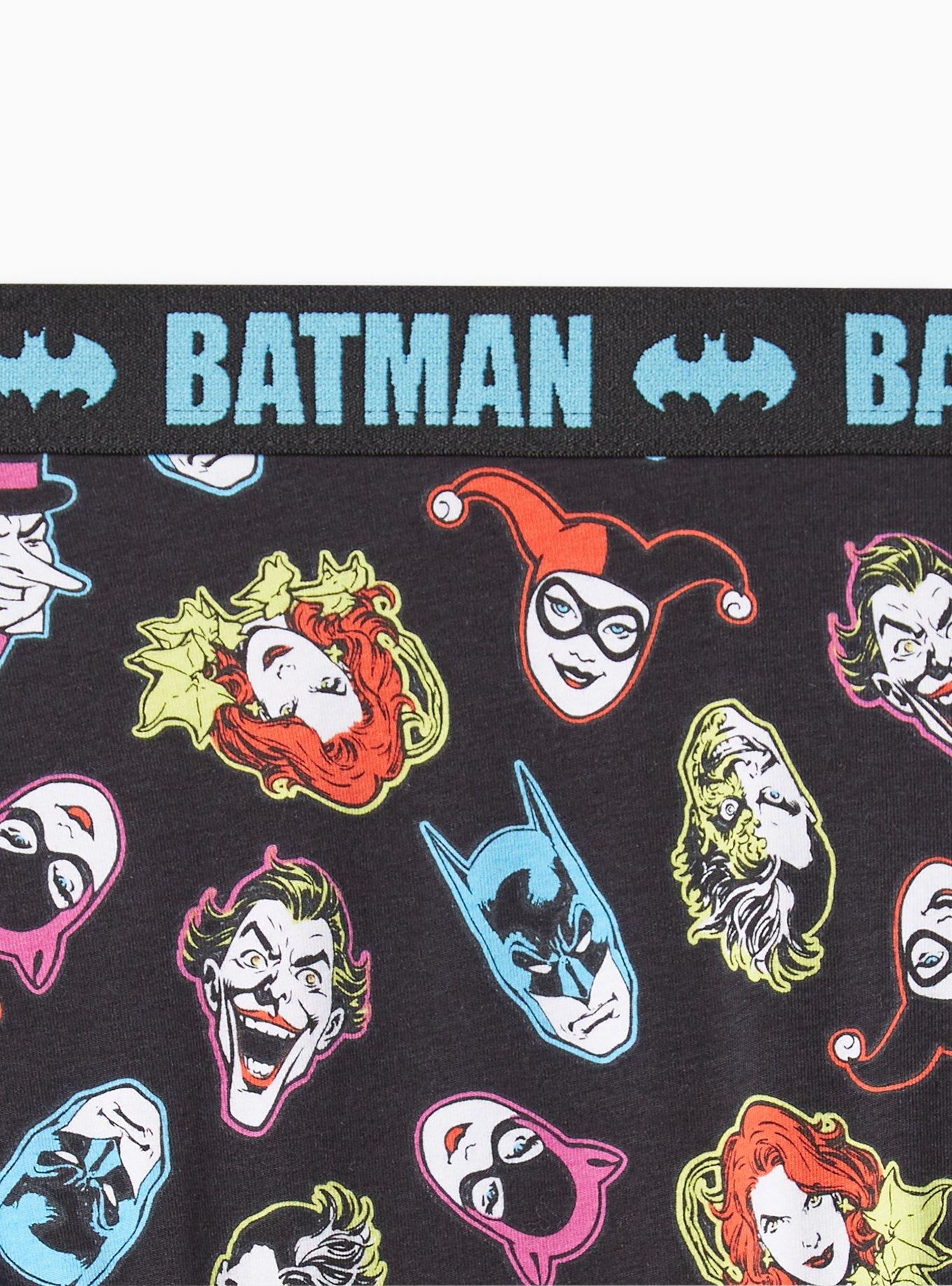 Plus Size Batman Brief Panty - Cotton Black, MULTI, alternate