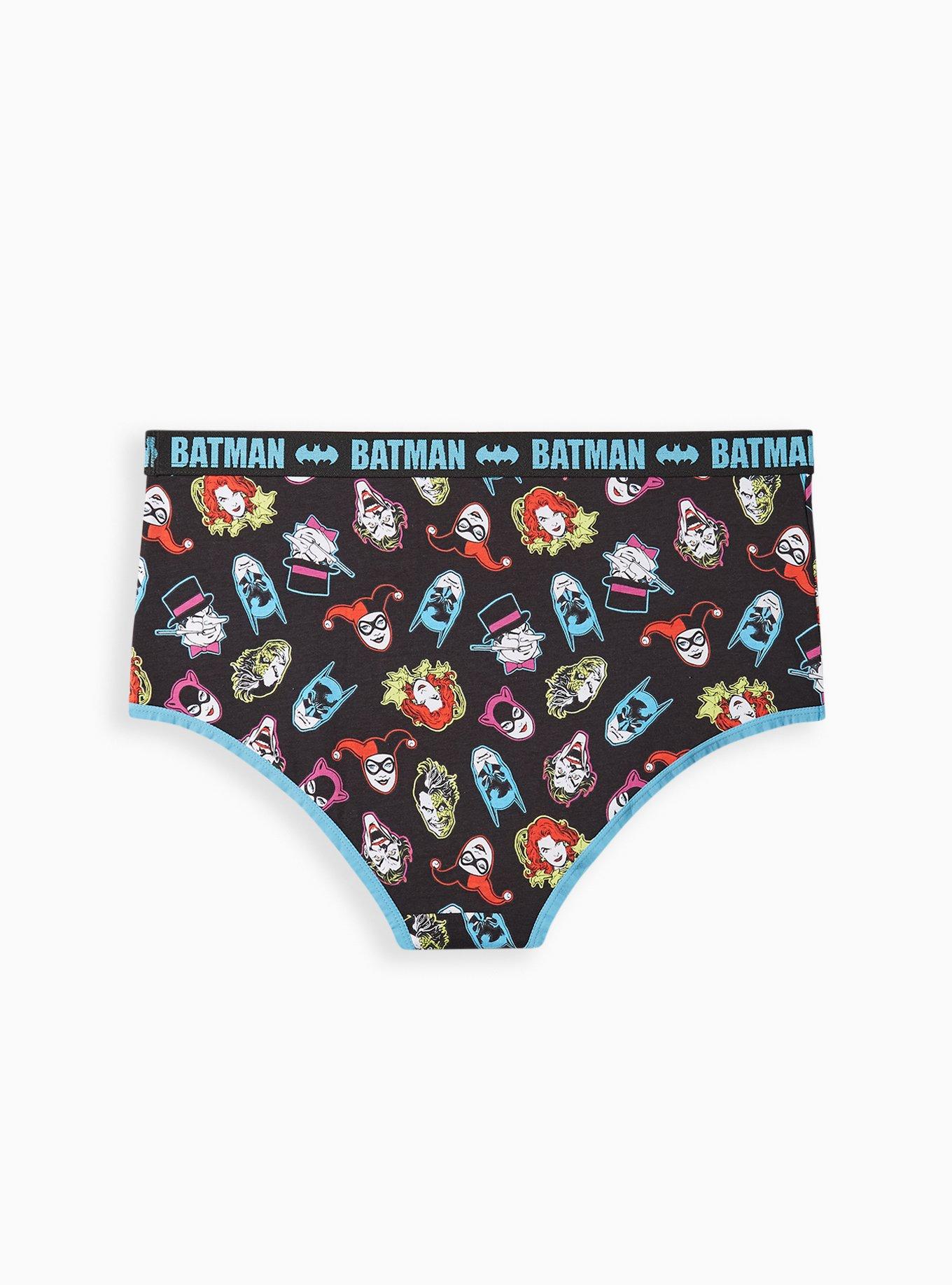 Plus Size - Batman Brief Panty - Cotton Black - Torrid