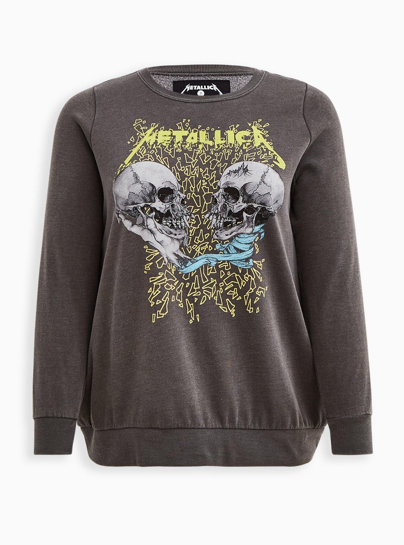 Plus Size - Metallica Black Tie-Dye Fleece Hoodie - Torrid