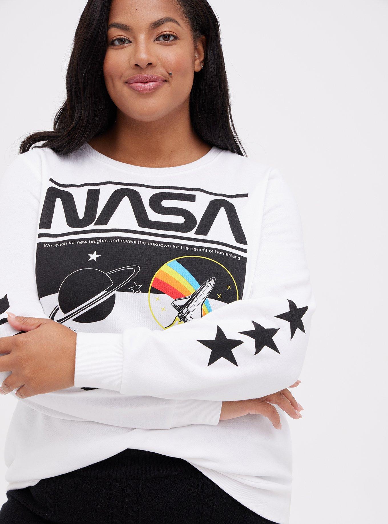 Sweatshirt - Cozy Fleece Nasa White, BRIGHT WHITE, alternate