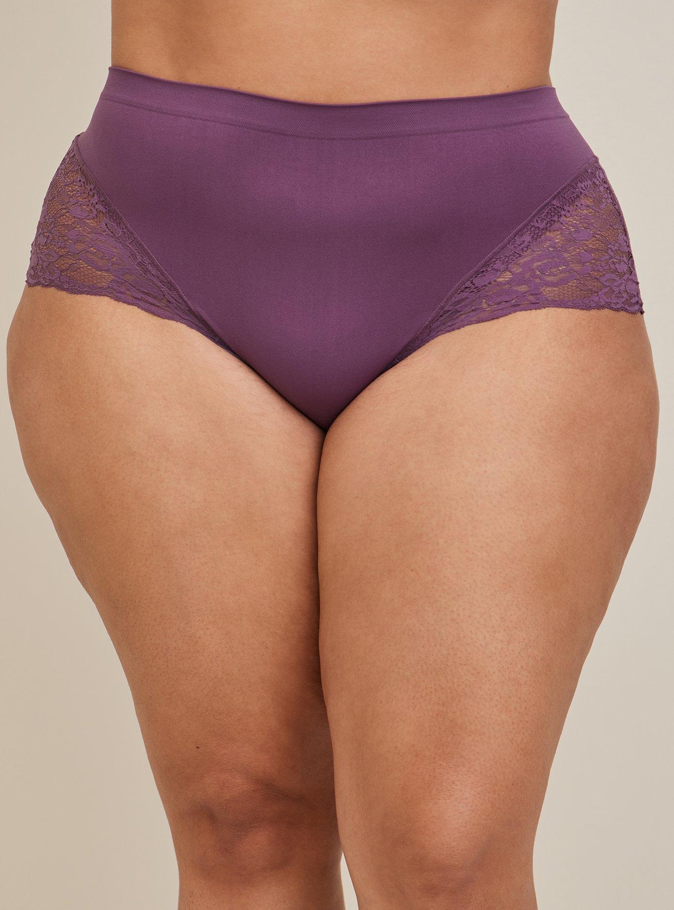 Plus Size - Seamless Smooth Heather Mid Rise Brief Panty - Torrid