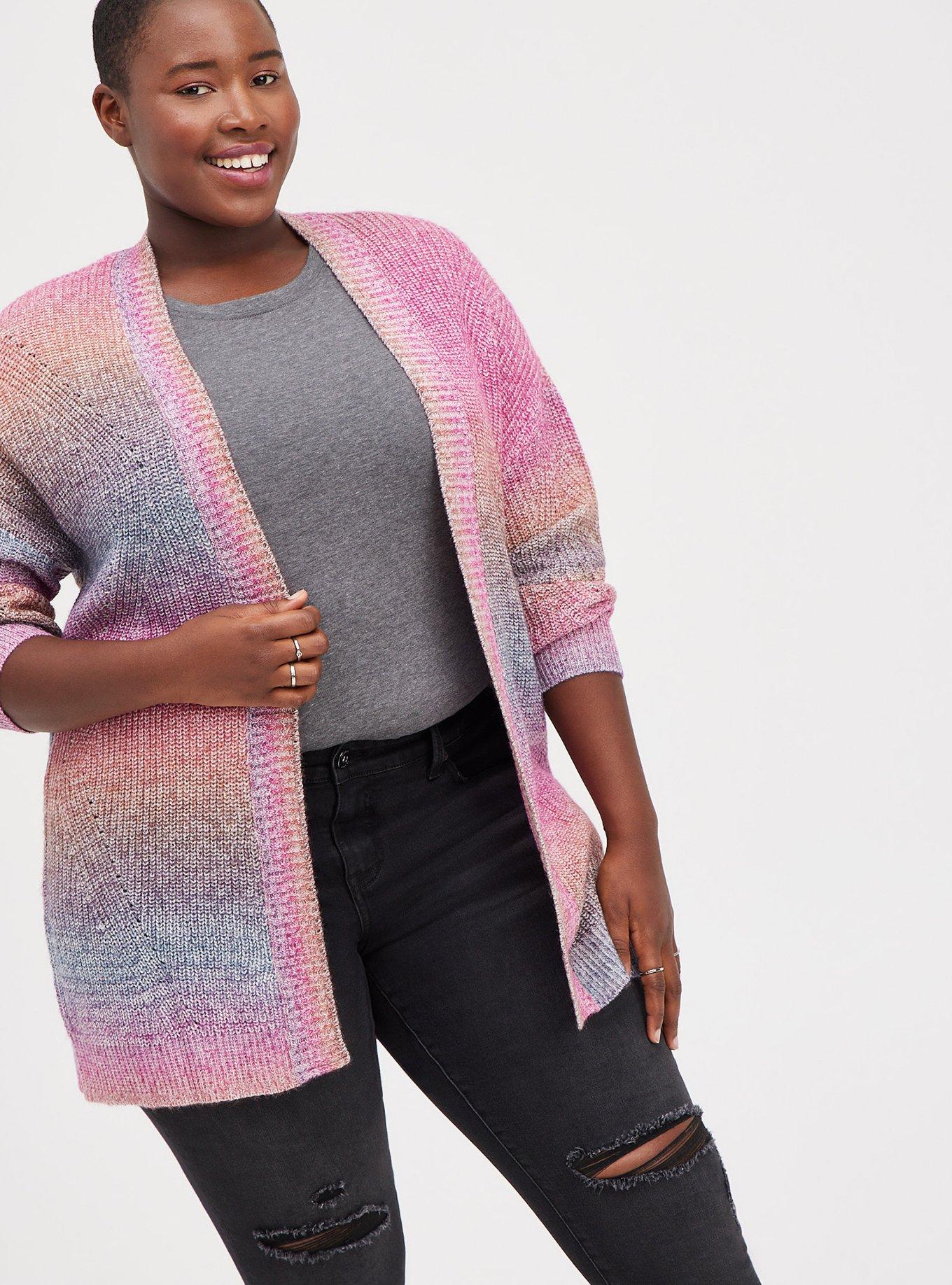 Pink Cardigans, Plus Size & Chunky Knit Cardigans