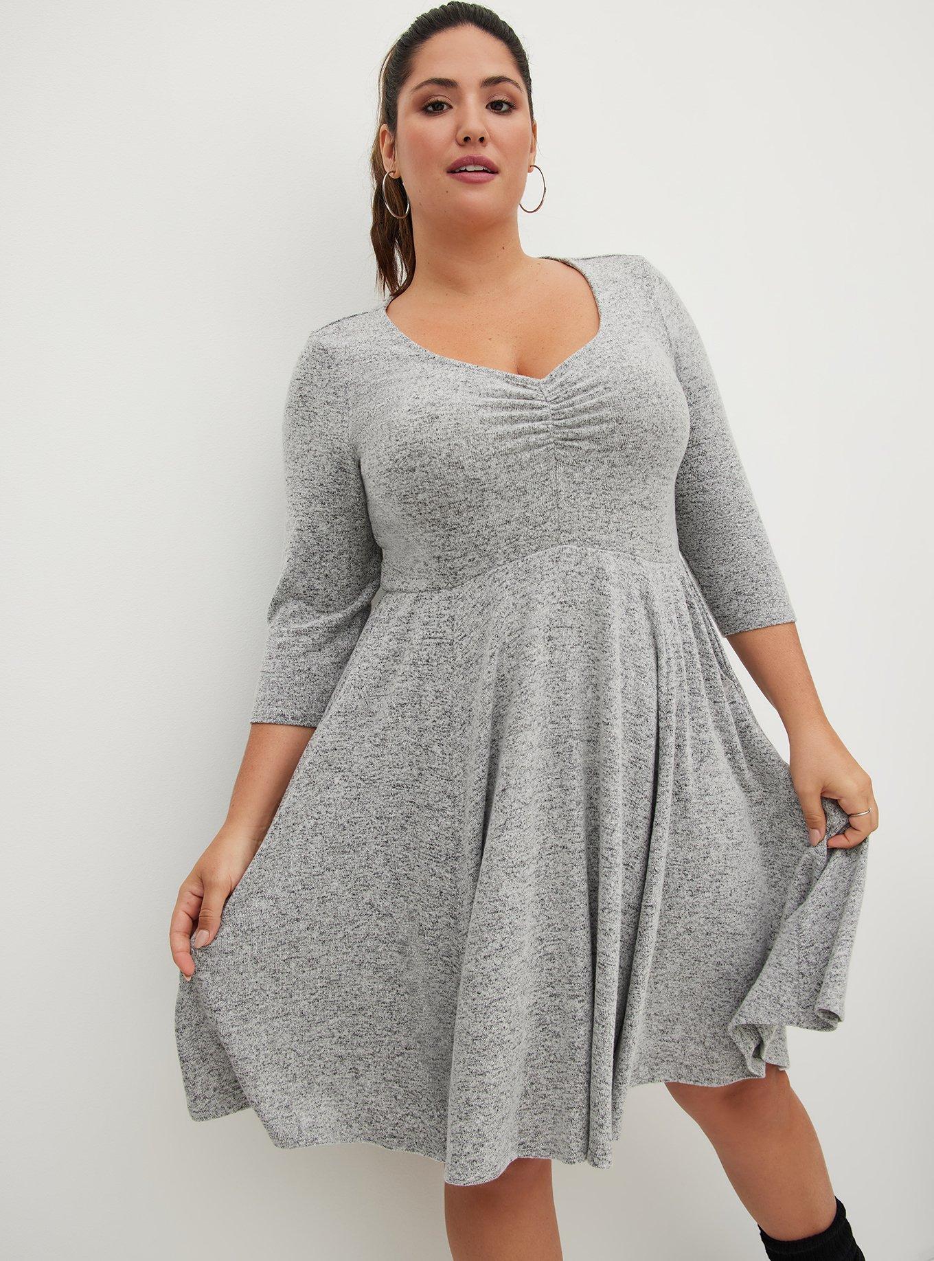 Plus Size - Mini Super Soft Plush Skater Dress - Torrid