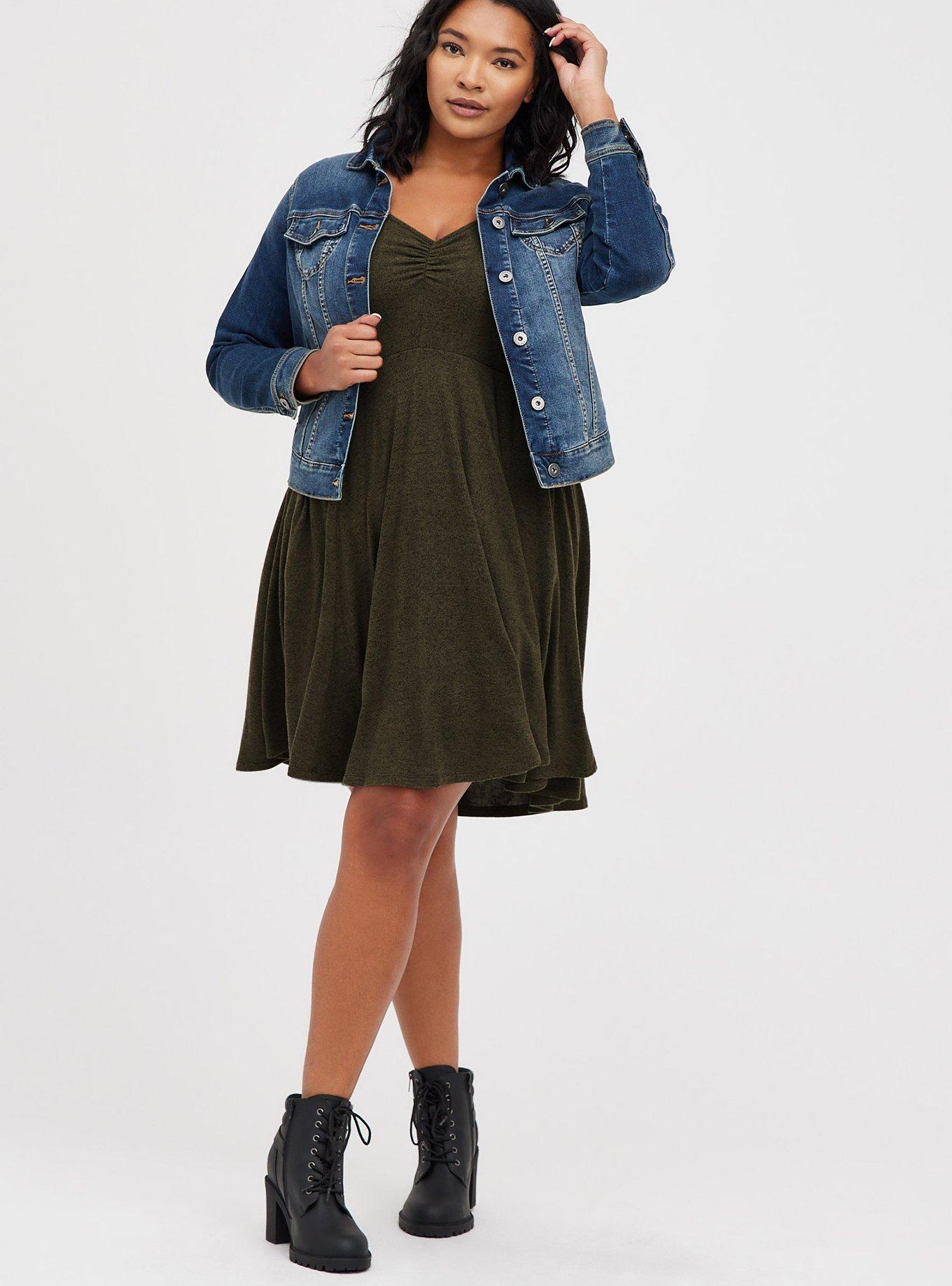 Mini Super Soft Plush Skater Dress, DEEP DEPTHS, alternate