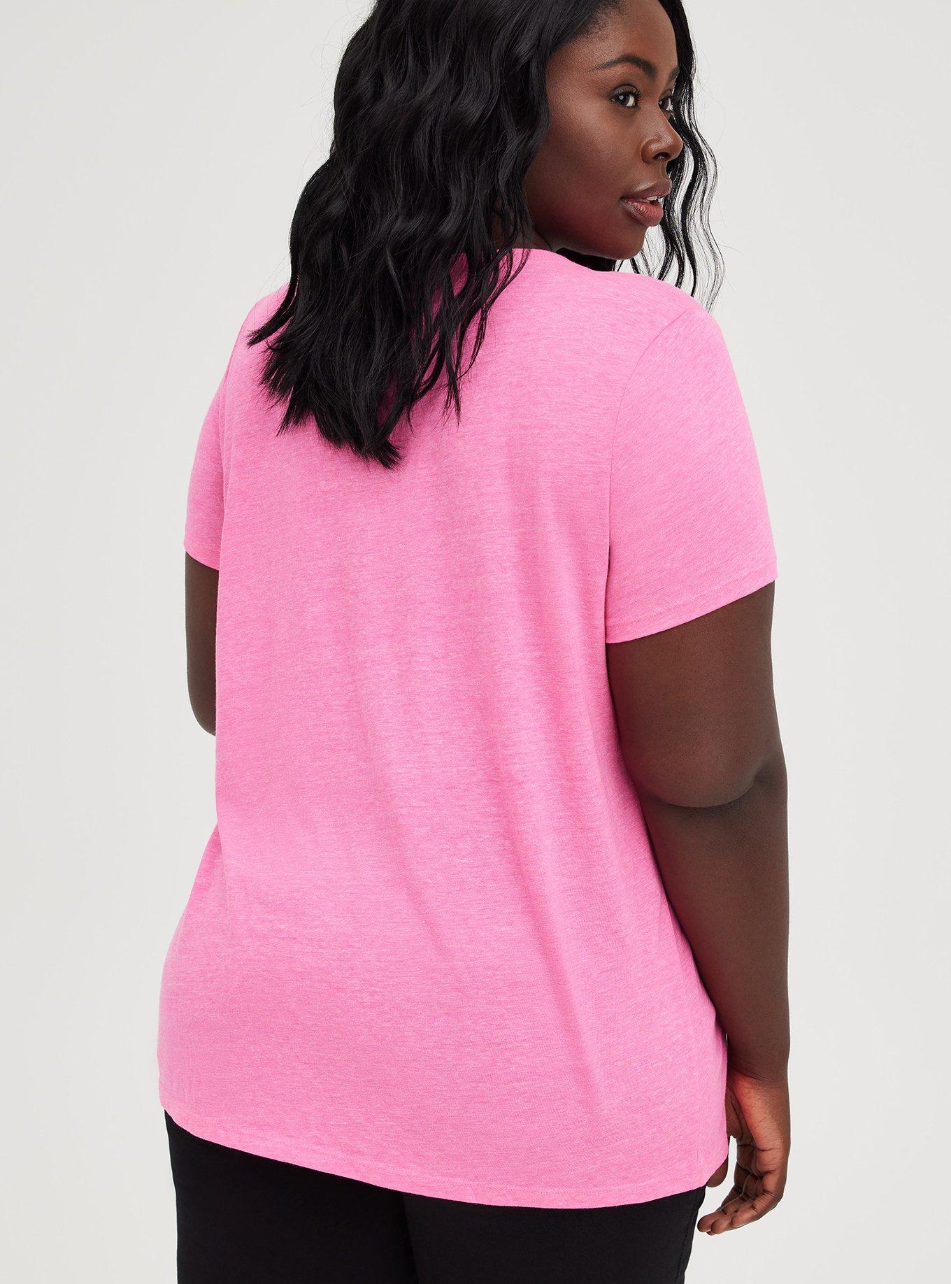 Hot pink t hot sale shirt plus size