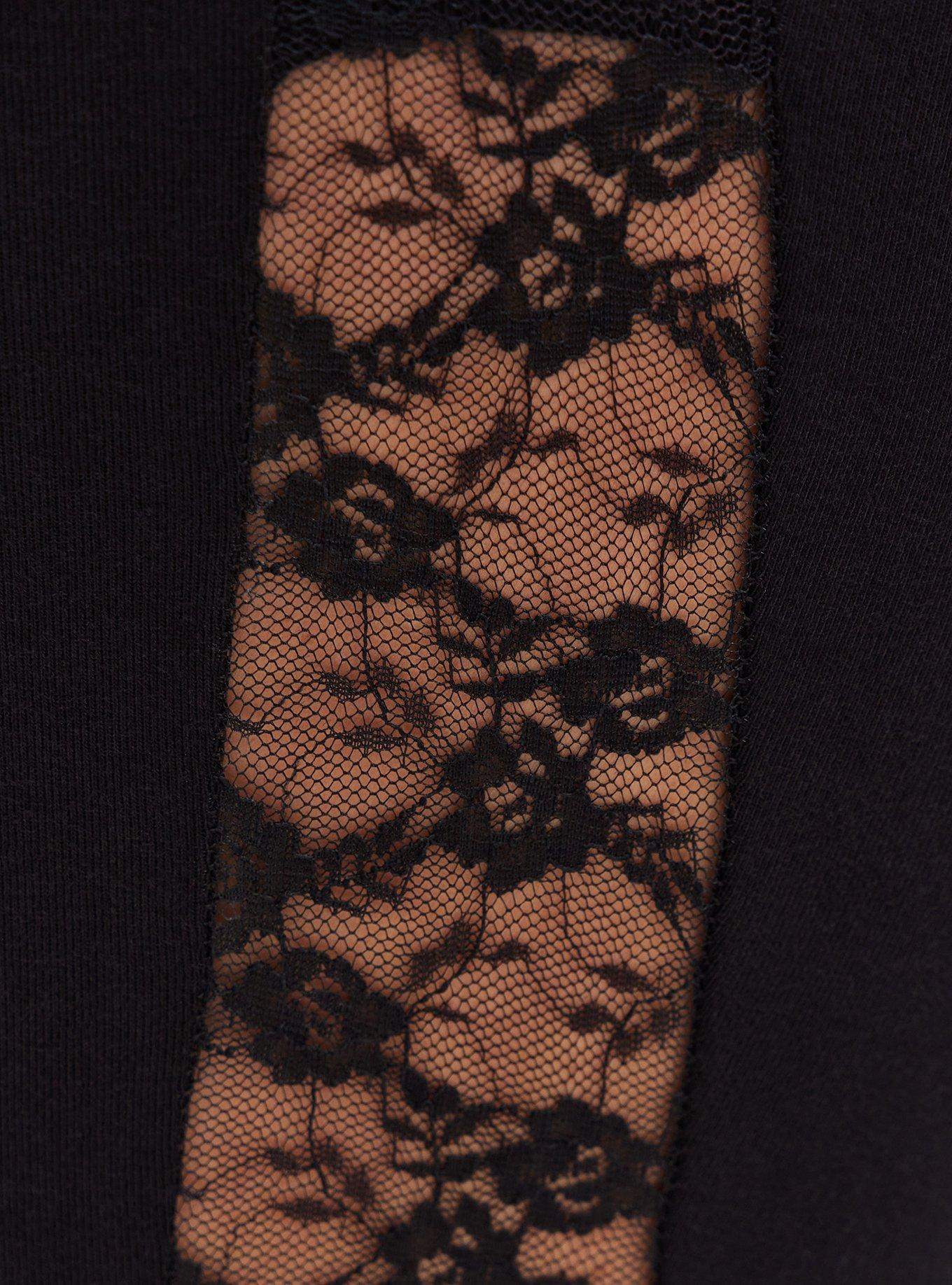 Premium Legging Lace Side - Black, BLACK, alternate