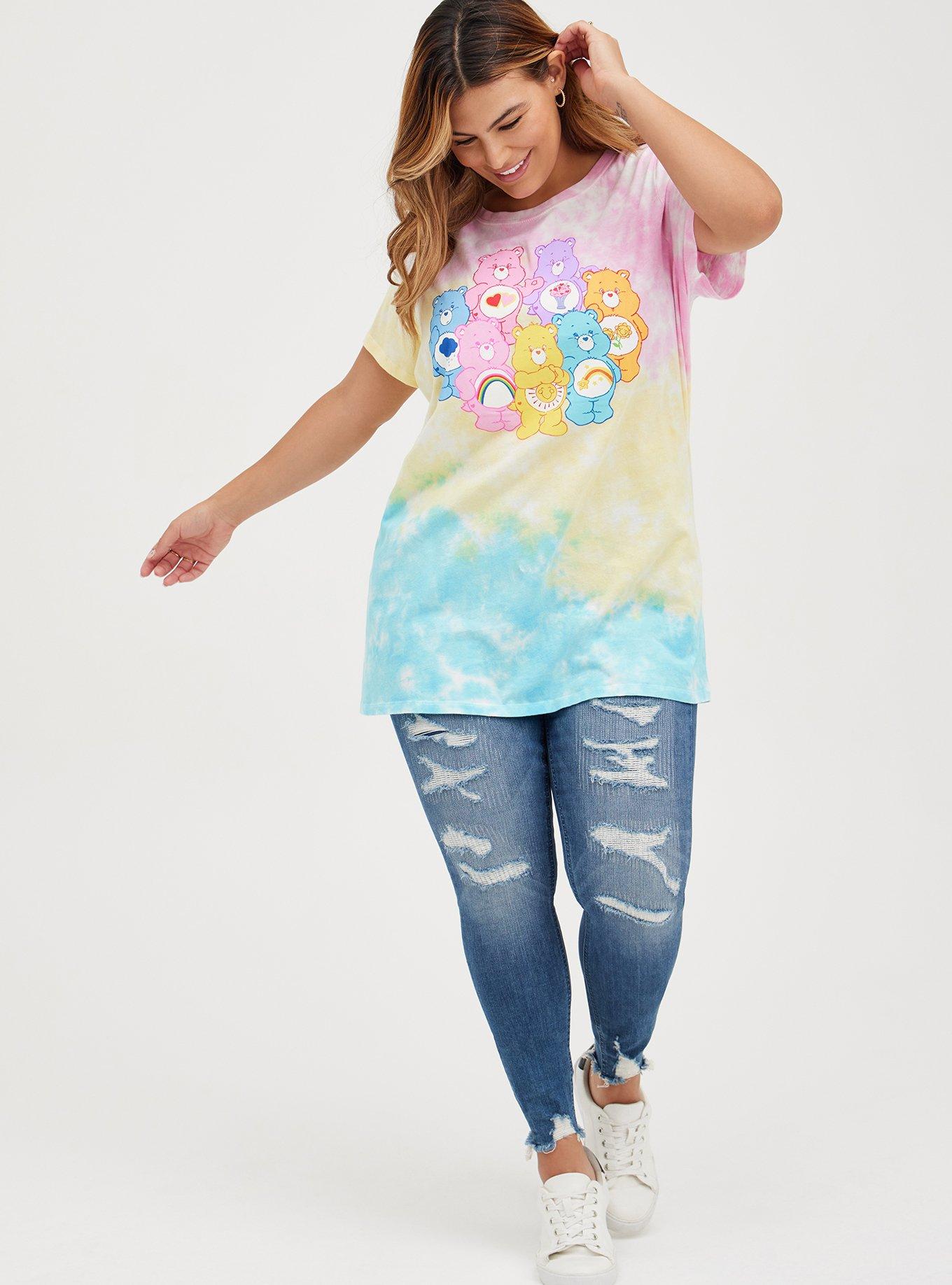 Plus Size Tunic Tee - Care Bears Multi Tie Dye, MULTI TIE DYE, alternate