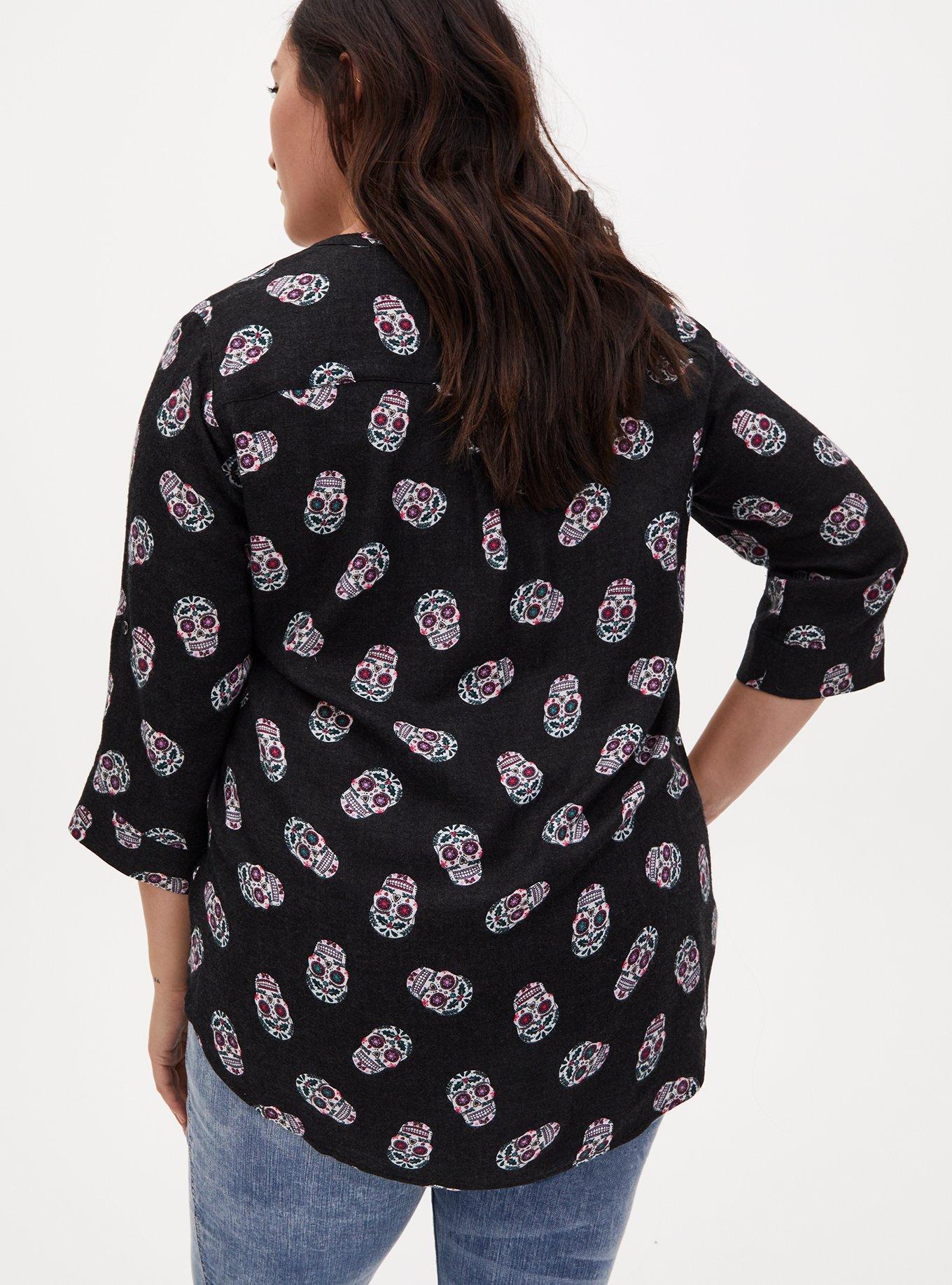 Torrid Skulls Tunic Tops & Blouses